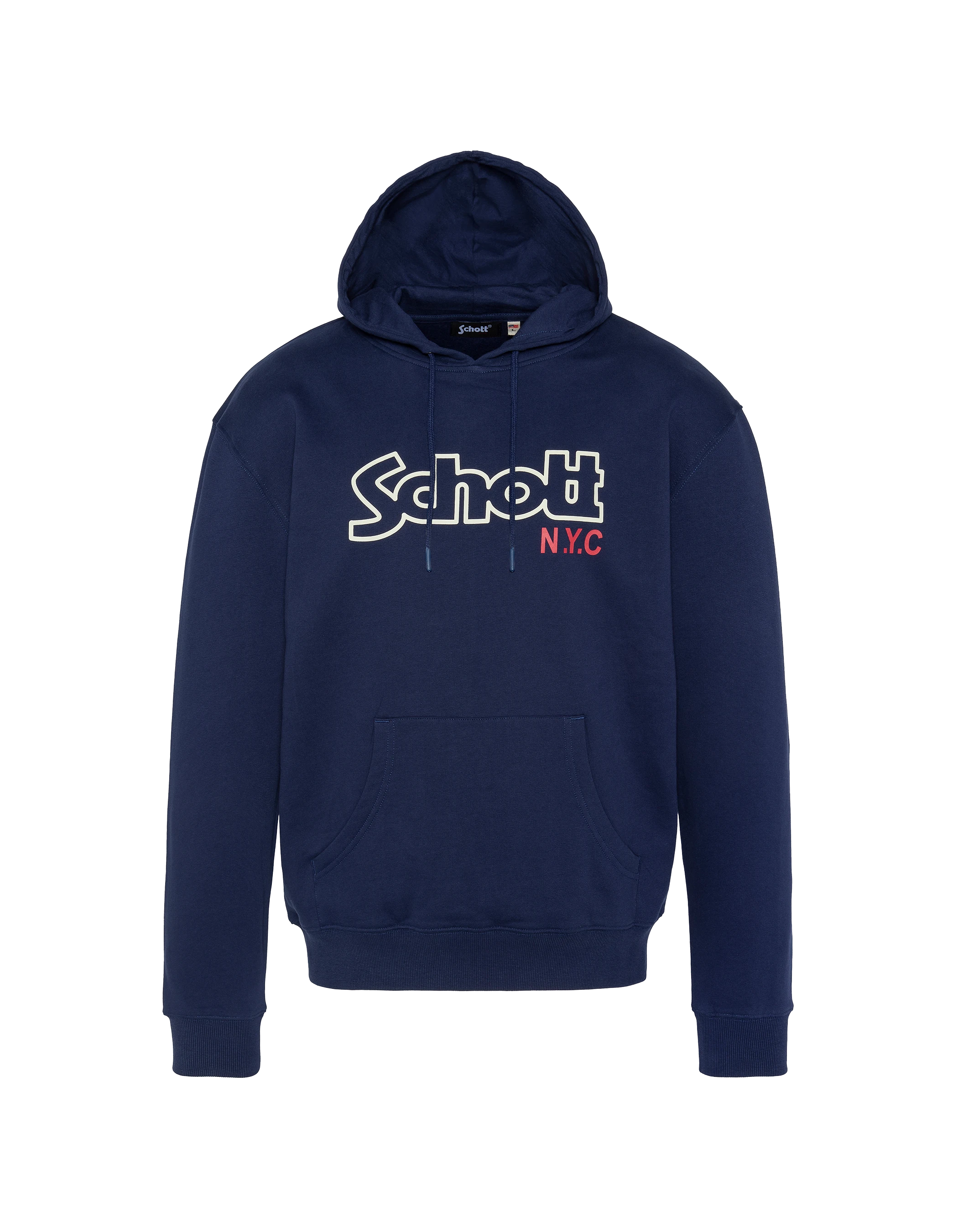 Sweatshirt bleu marine à capuche-1