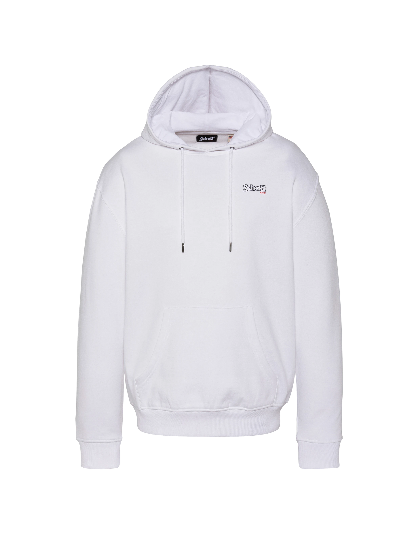 Weißes Kapuzensweatshirt