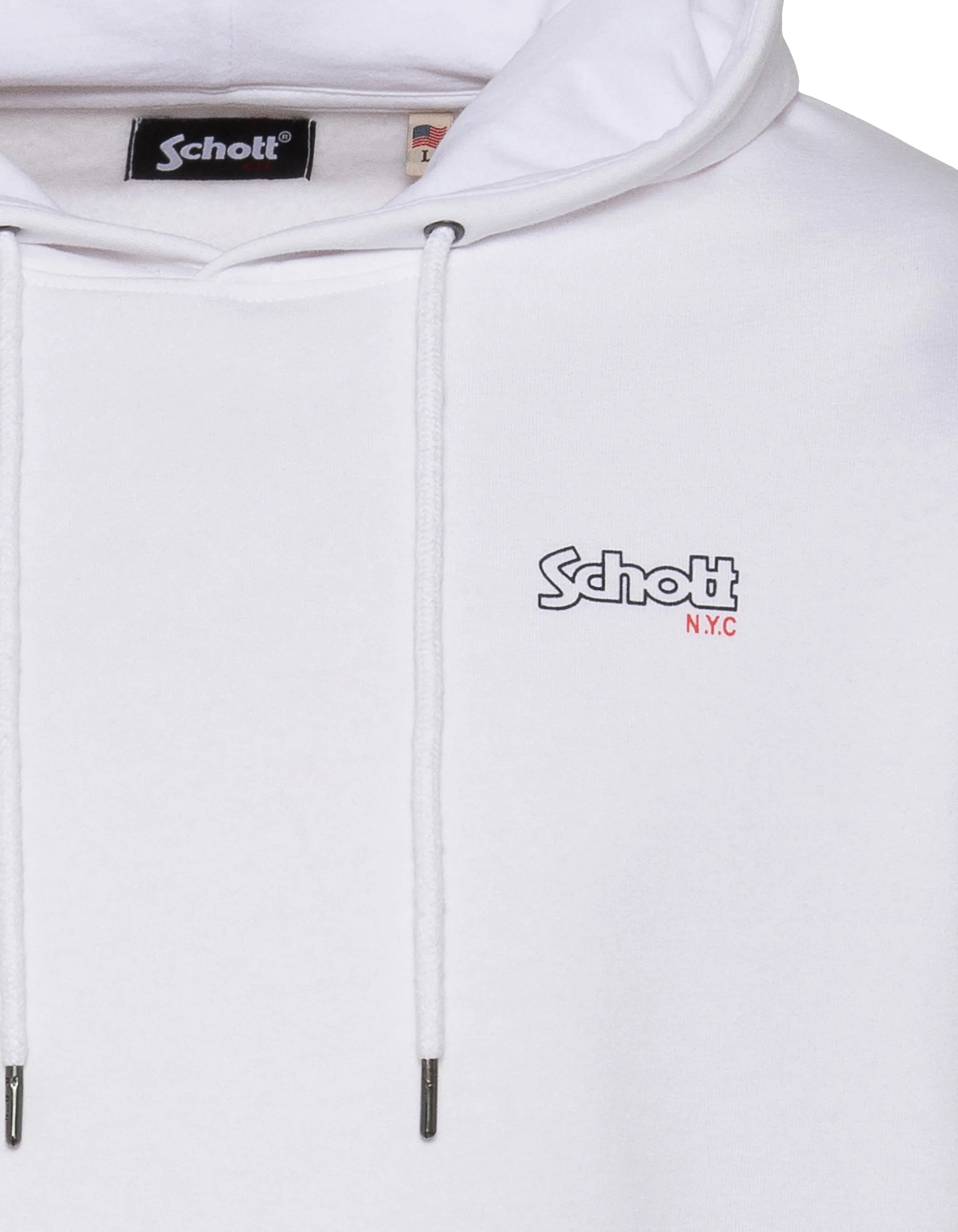 Weißes Kapuzensweatshirt-3