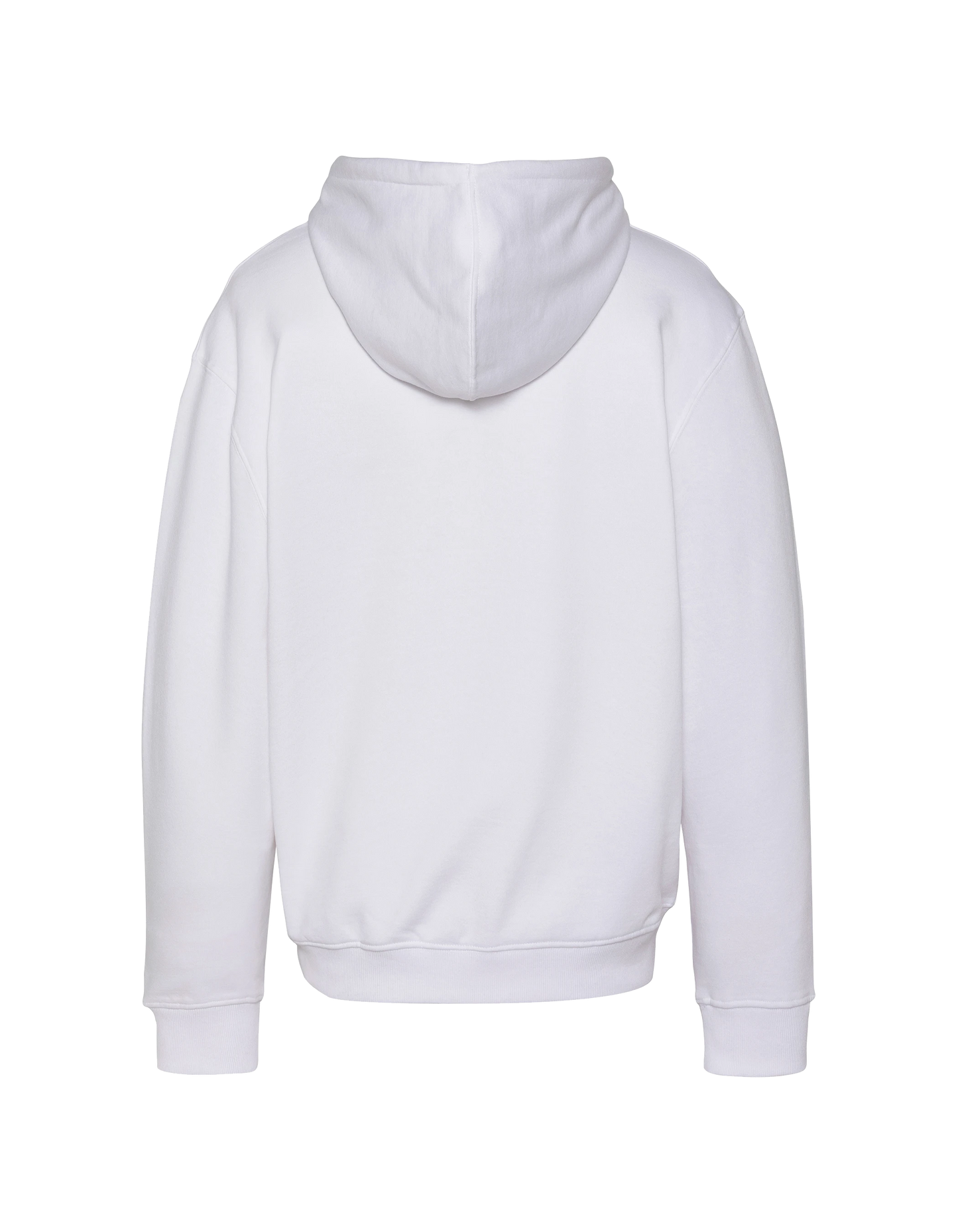 Weißes Kapuzensweatshirt