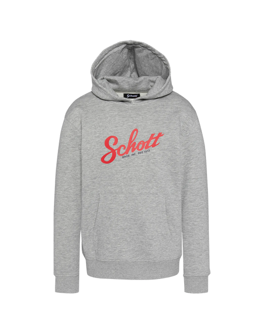 Felpa con cappuccio grigio per bambini