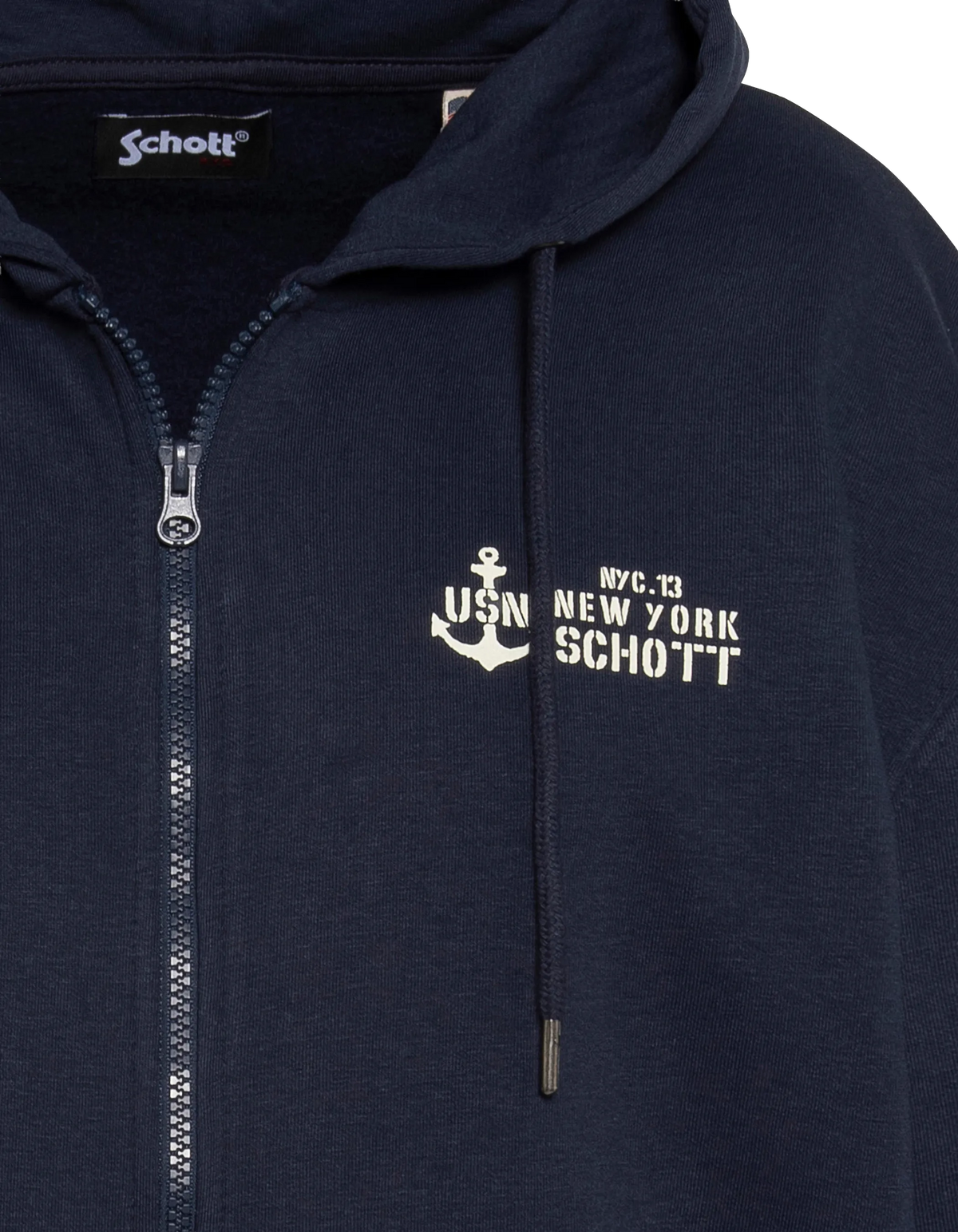 zip hoodie navy blue-3