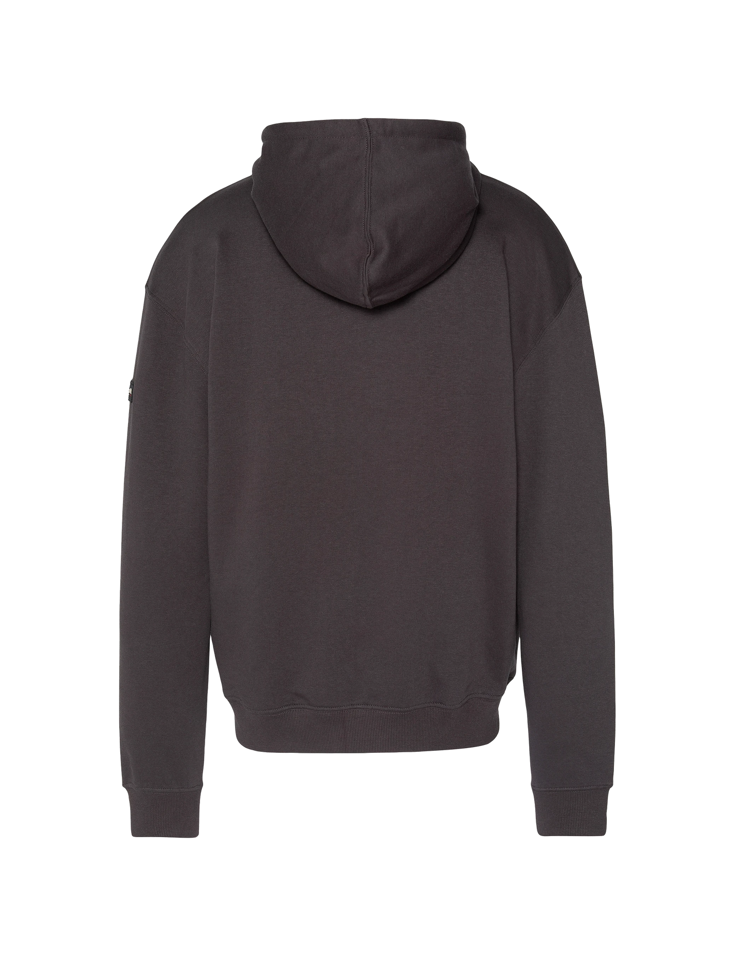 Sweatshirt à capuche anthracite uni zippé