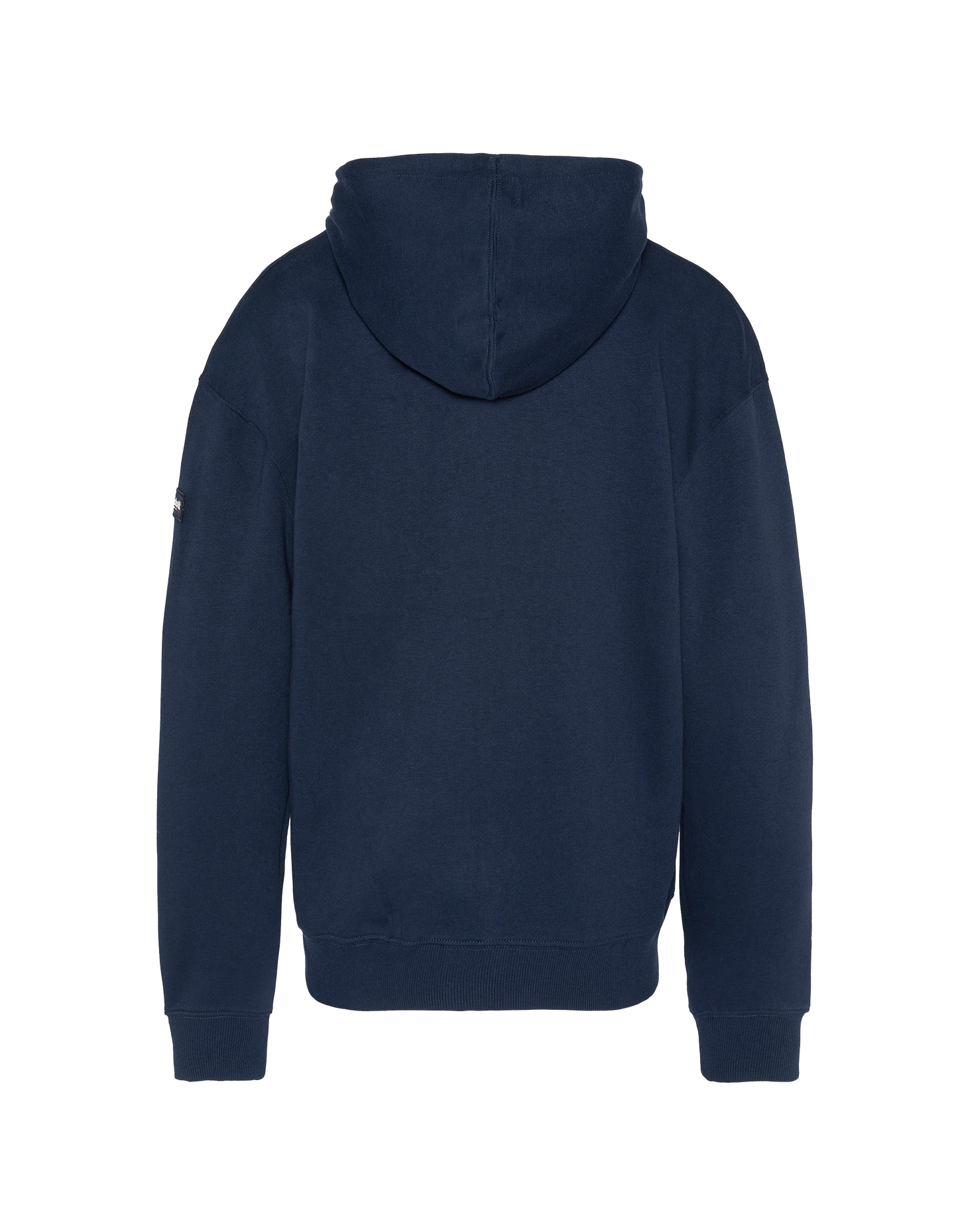 Sweatshirt à capuche bleu marine uni zippé