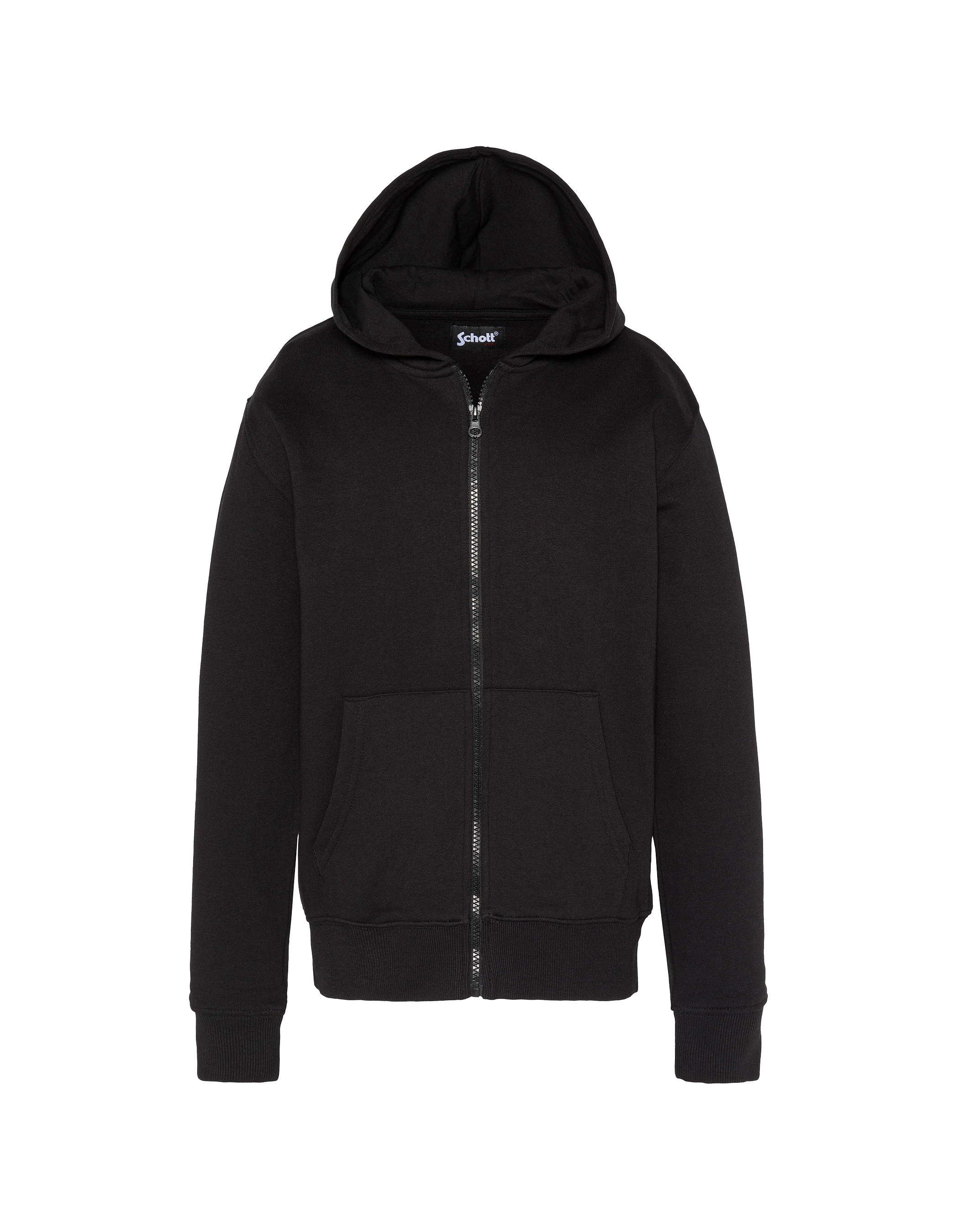 Sudadera con cremallera negra niños Badgé-1