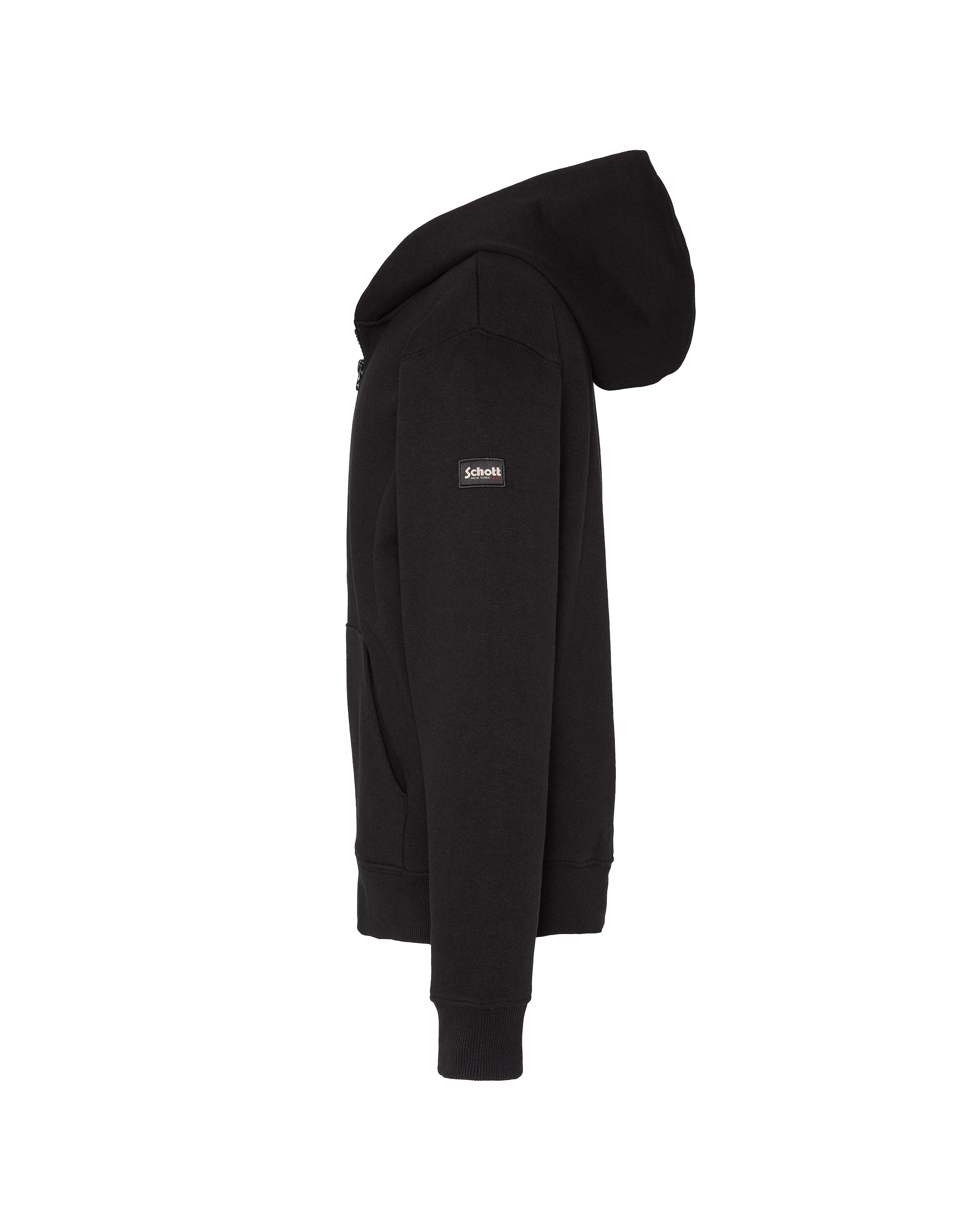 Sudadera con cremallera negra niños Badgé-3