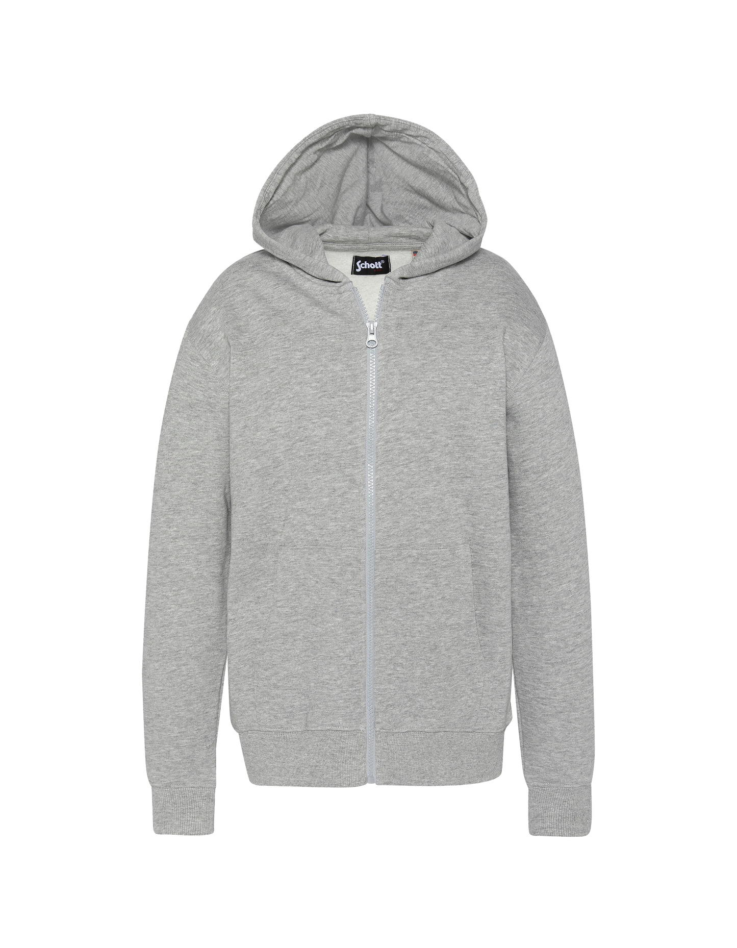 Kinder -verdrängter grauer Kiefer Reißverschluss Sweatshirt