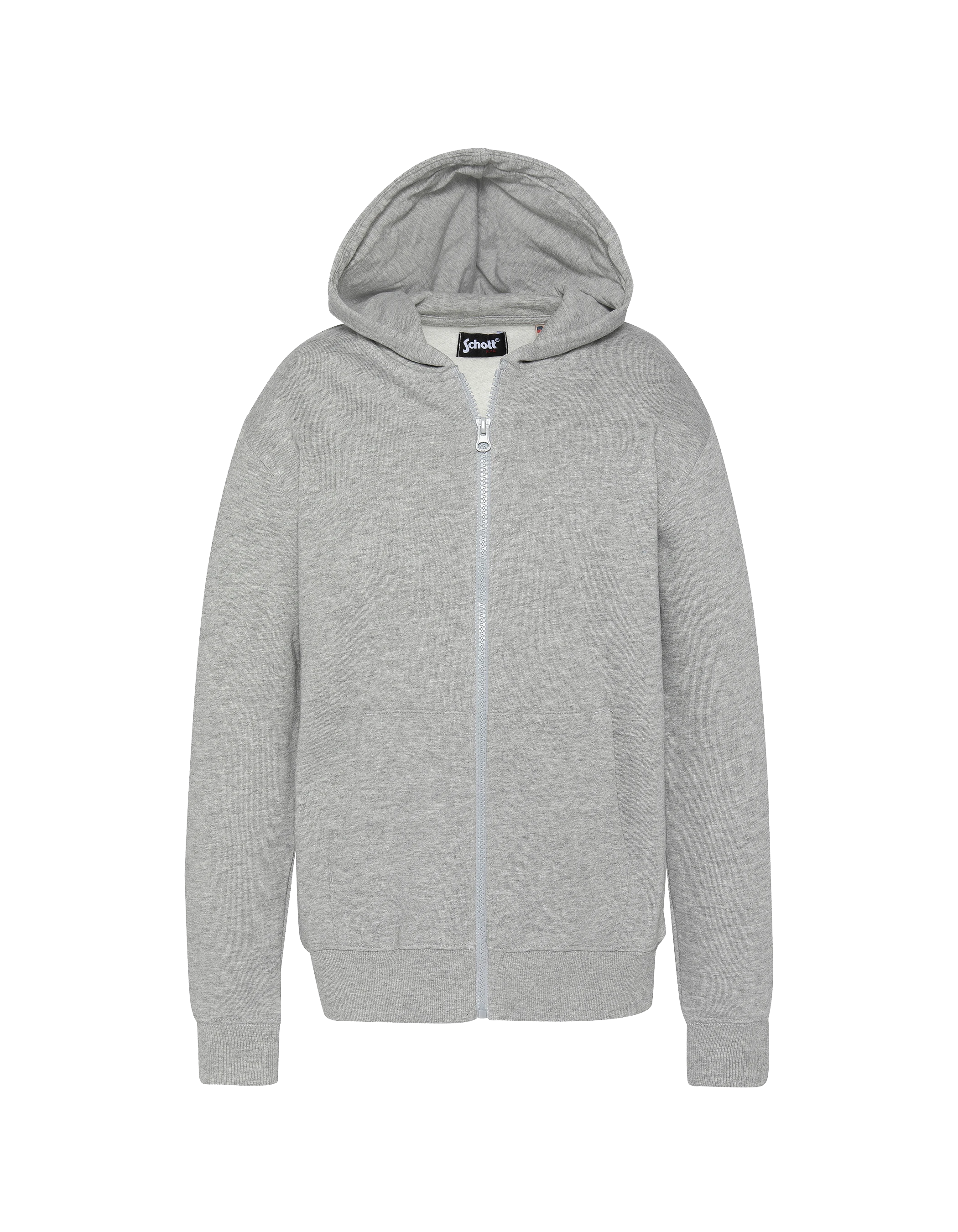 Kinder -verdrängter grauer Kiefer Reißverschluss Sweatshirt-1