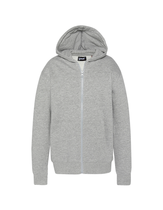 Kinder -verdrängter grauer Kiefer Reißverschluss Sweatshirt