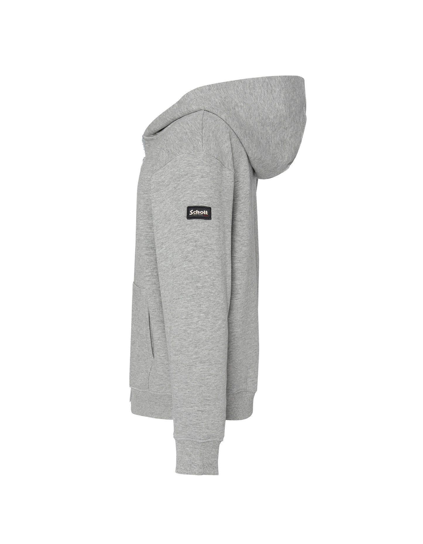 Kinder -verdrängter grauer Kiefer Reißverschluss Sweatshirt