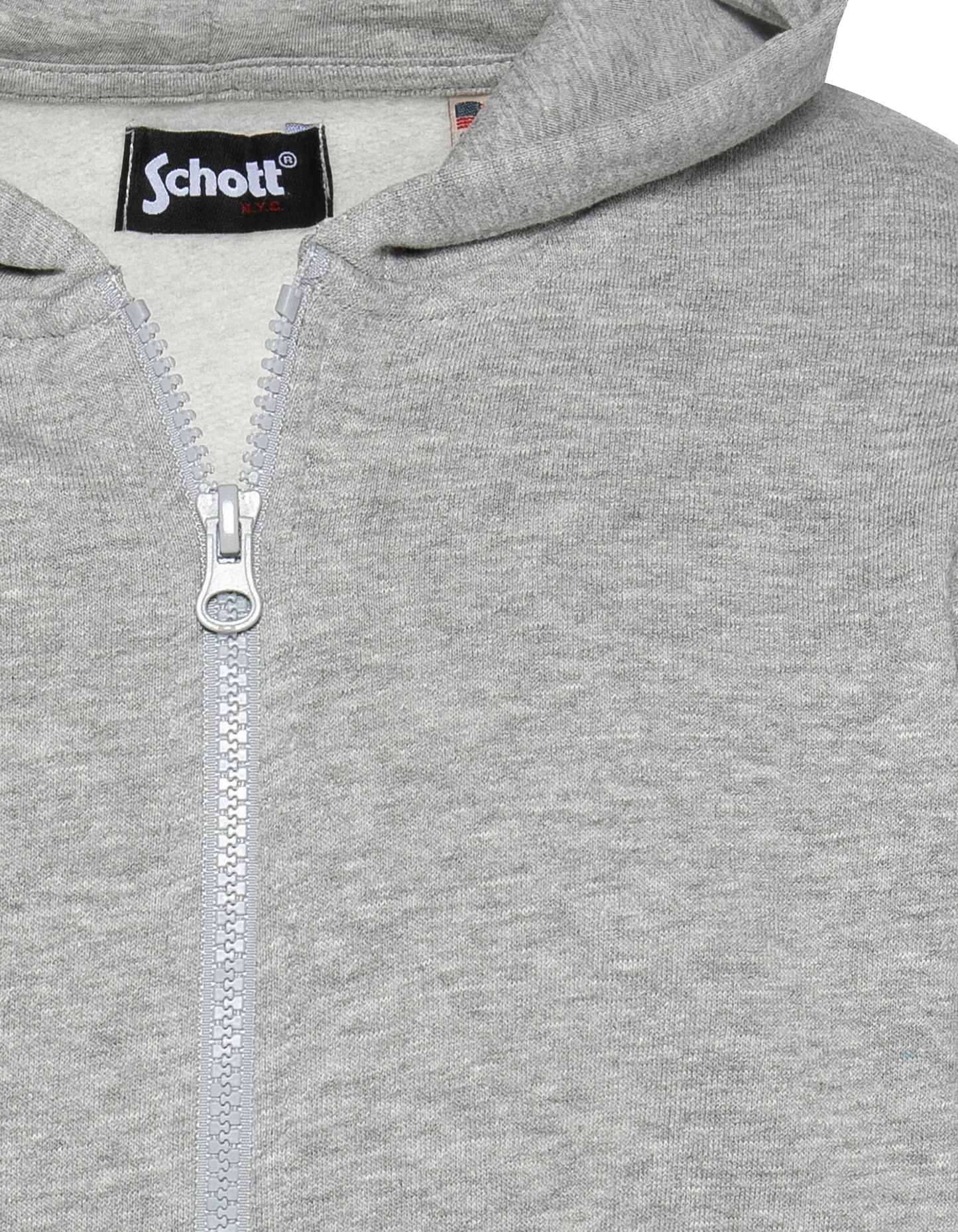 Kinder -verdrängter grauer Kiefer Reißverschluss Sweatshirt