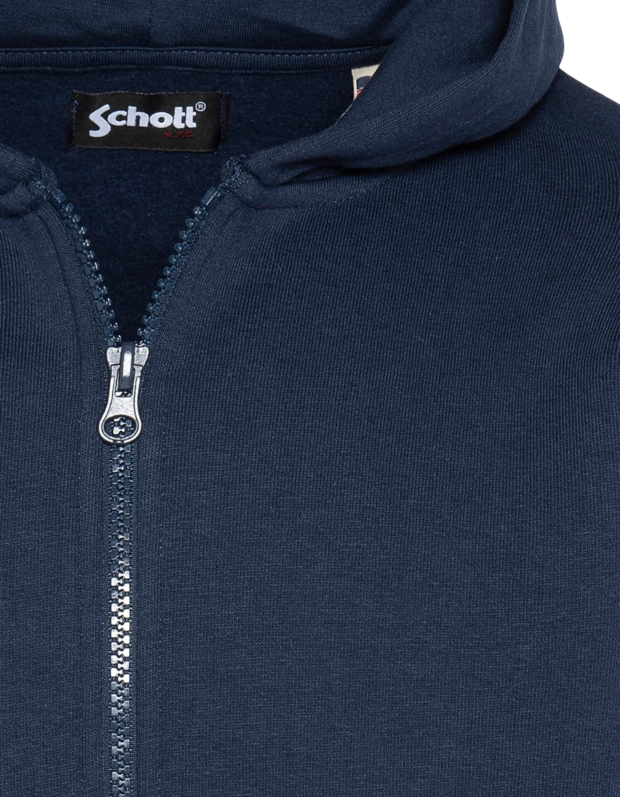 Sudadera con cremallera azul marino con niños-4