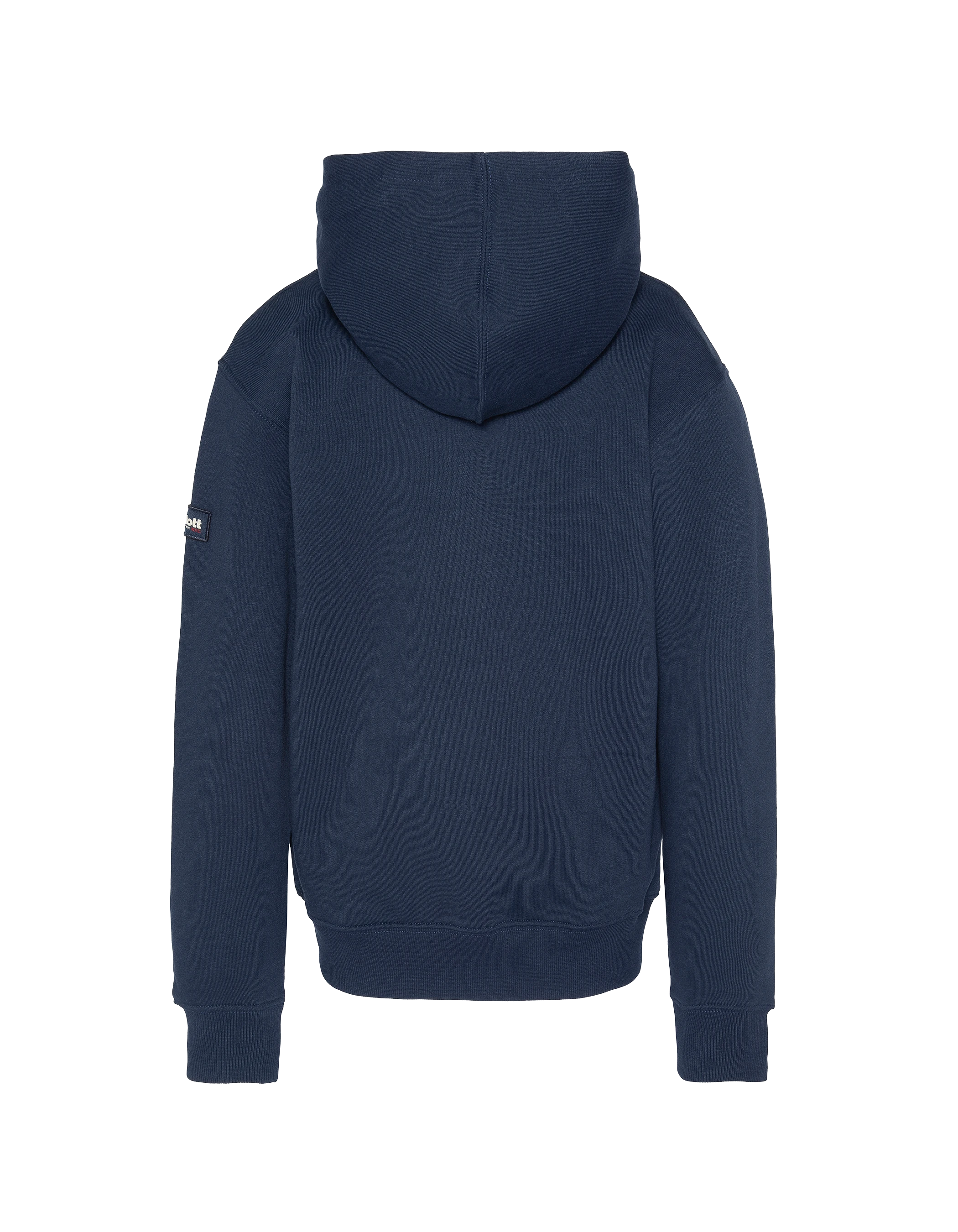 Sudadera con cremallera azul marino con niños-2