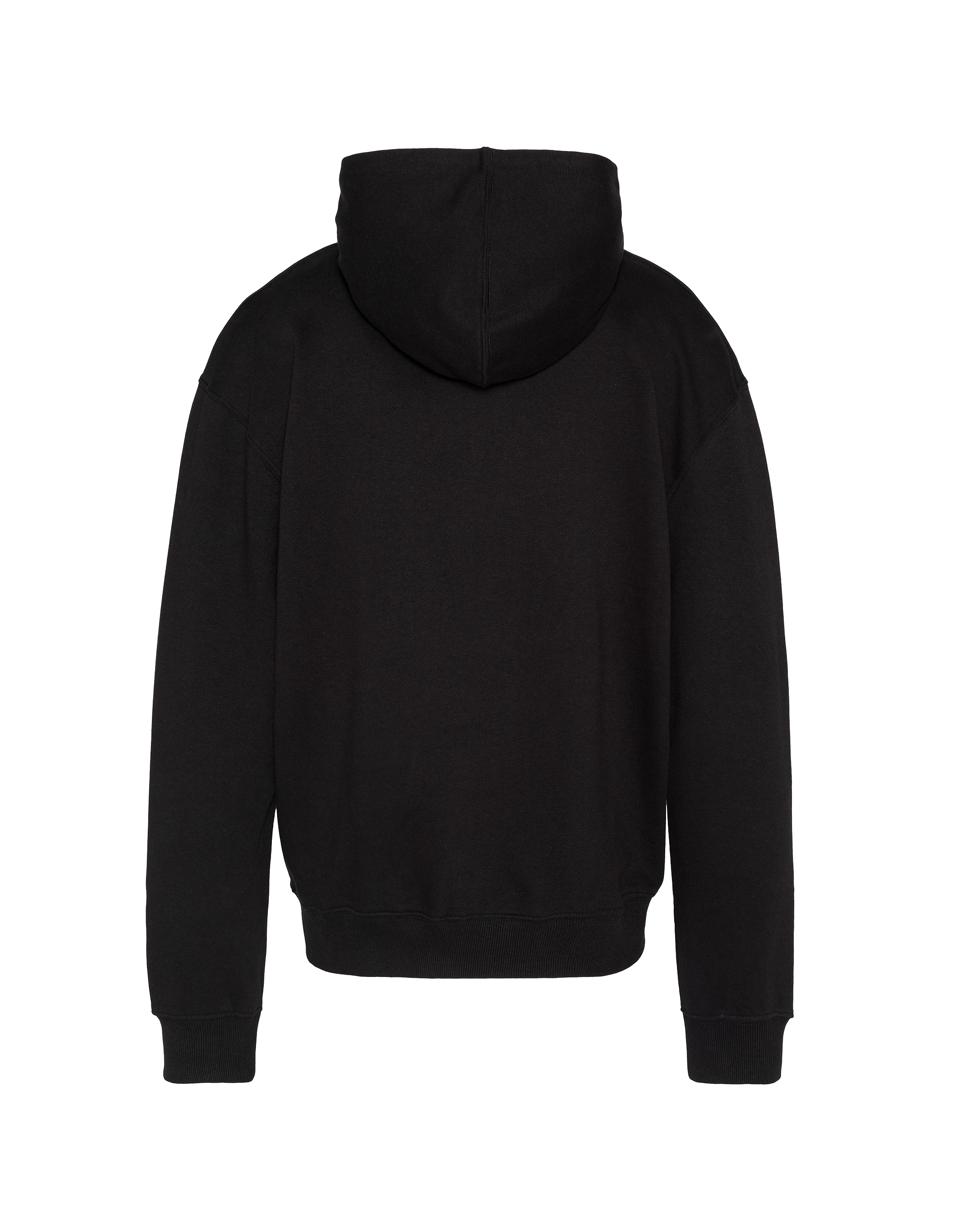 Cappuccio nero da baseball zippato-2