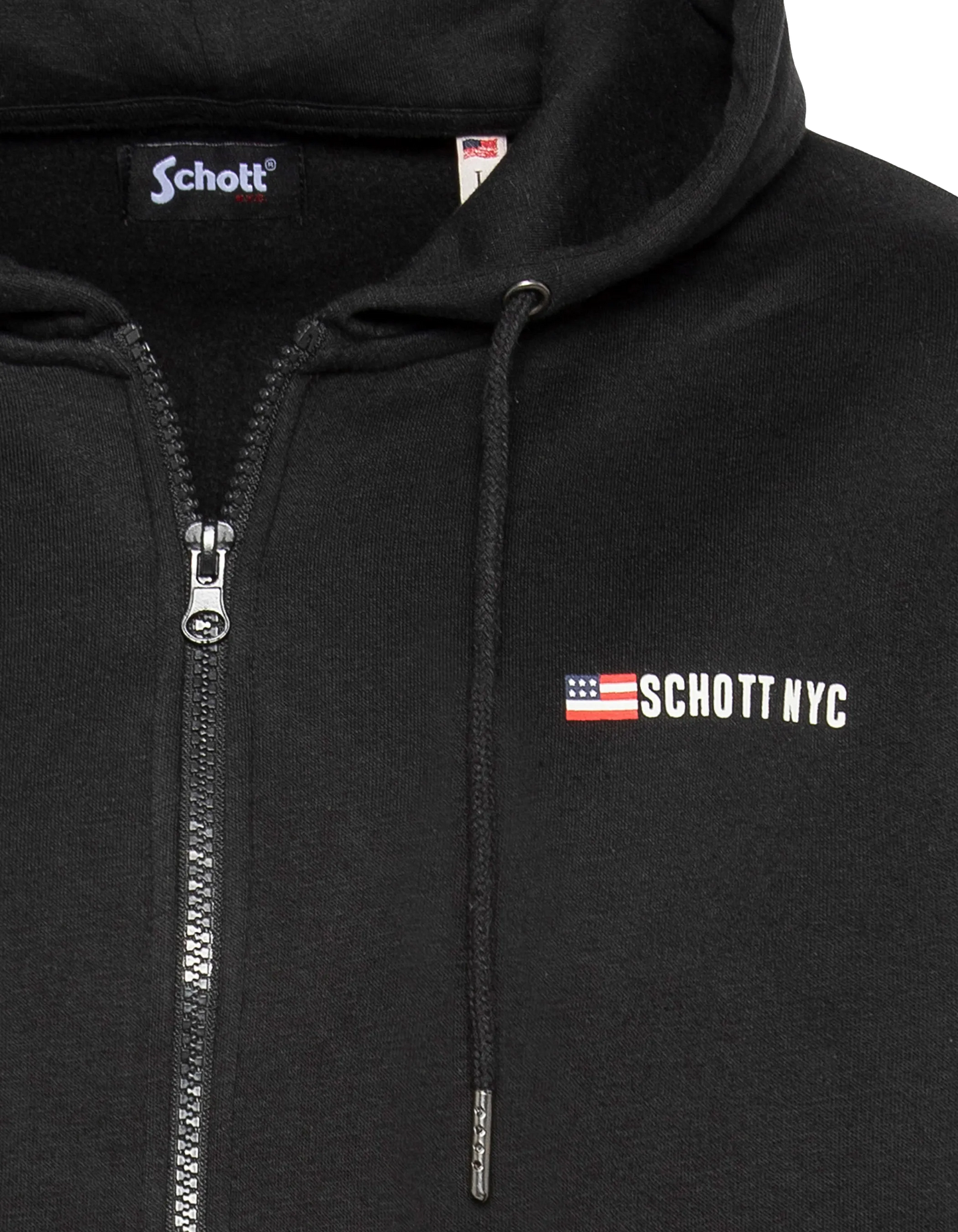 Sweatshirt zippé à capuche noir