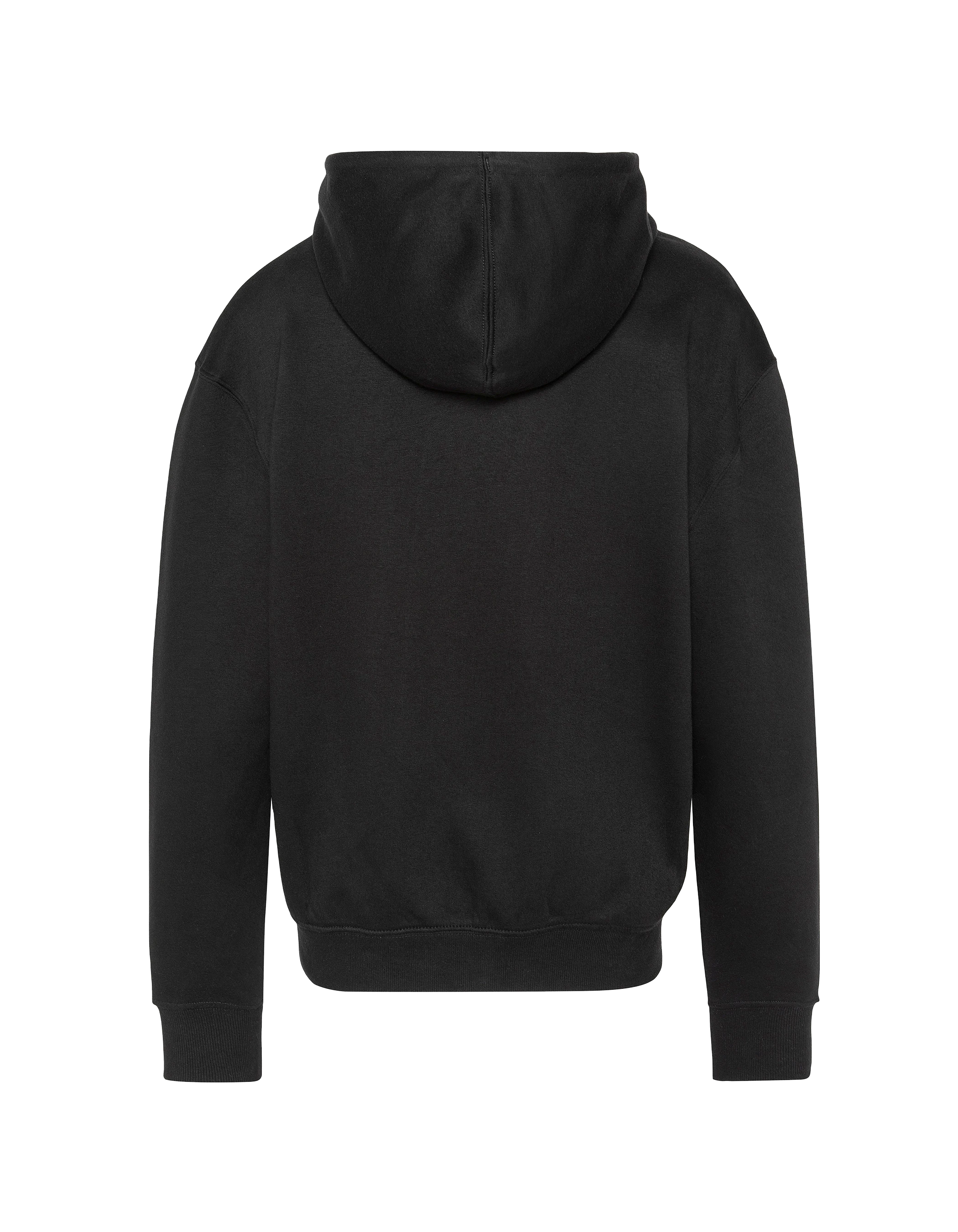 Sweatshirt zippé à capuche noir-2