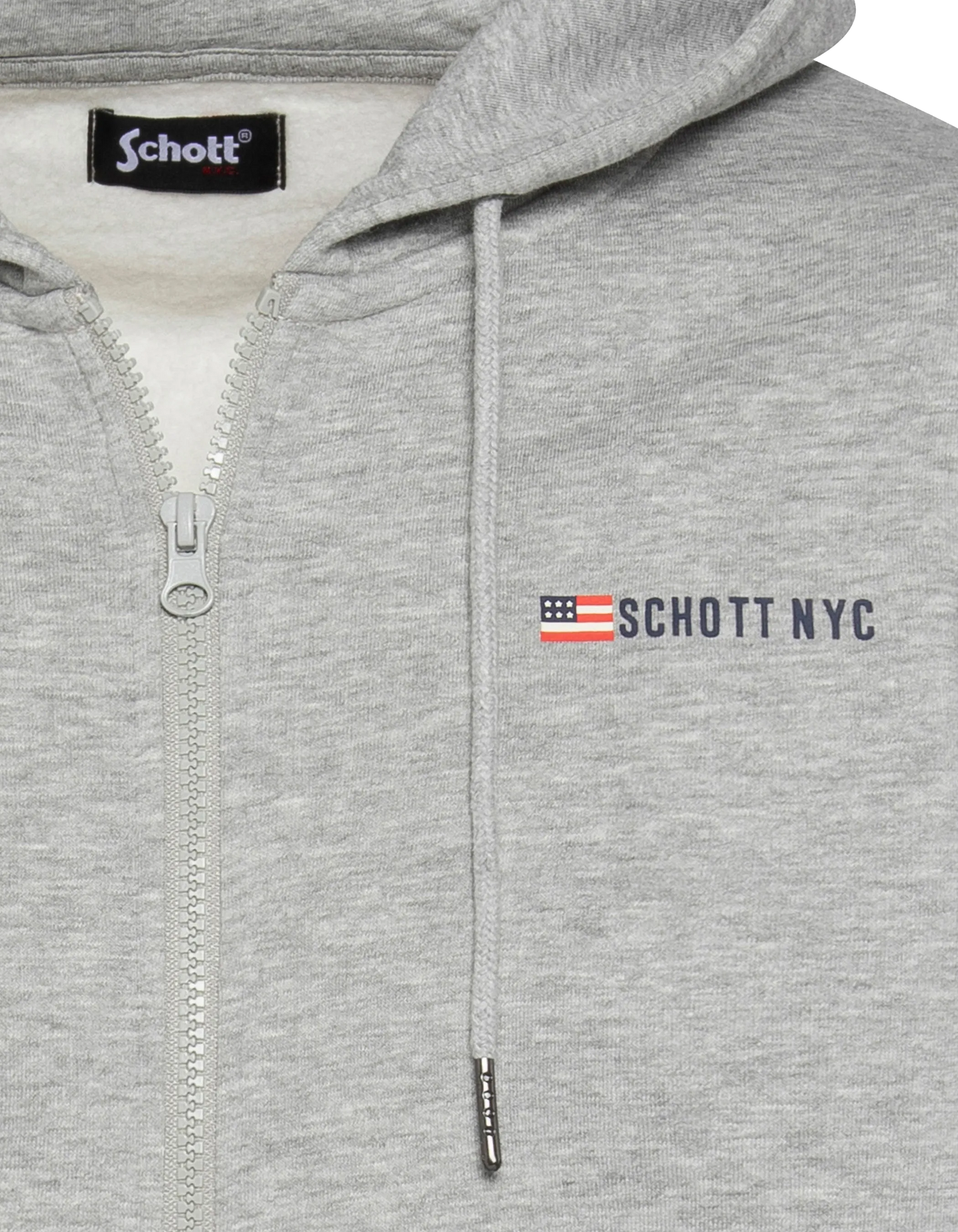 Sudadera con capucha crecida gris gris