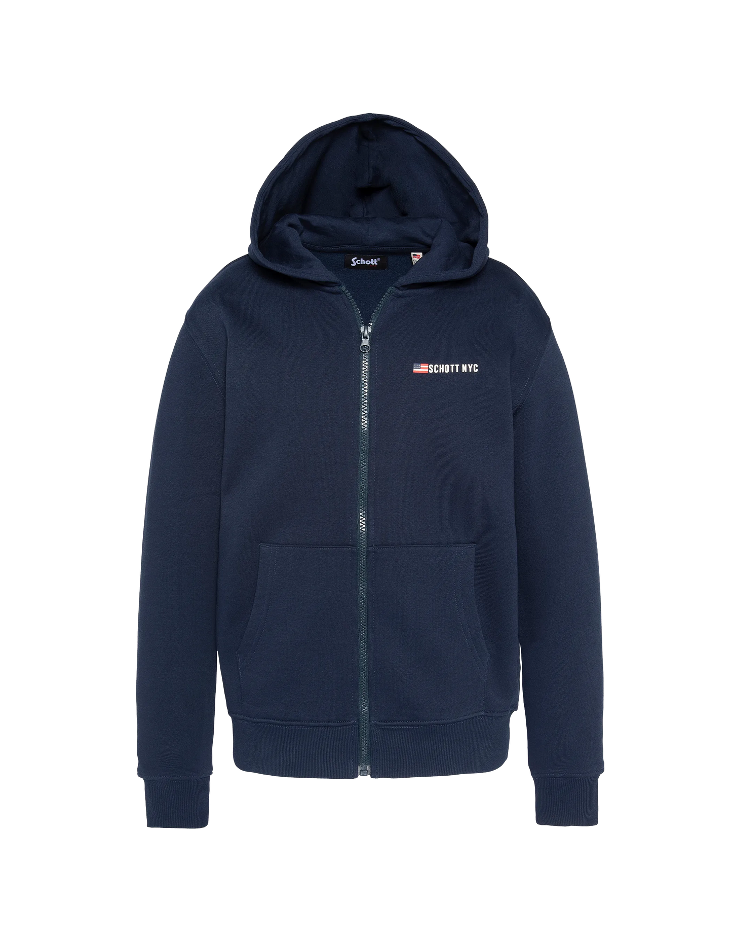 Children's navy zip hoodie