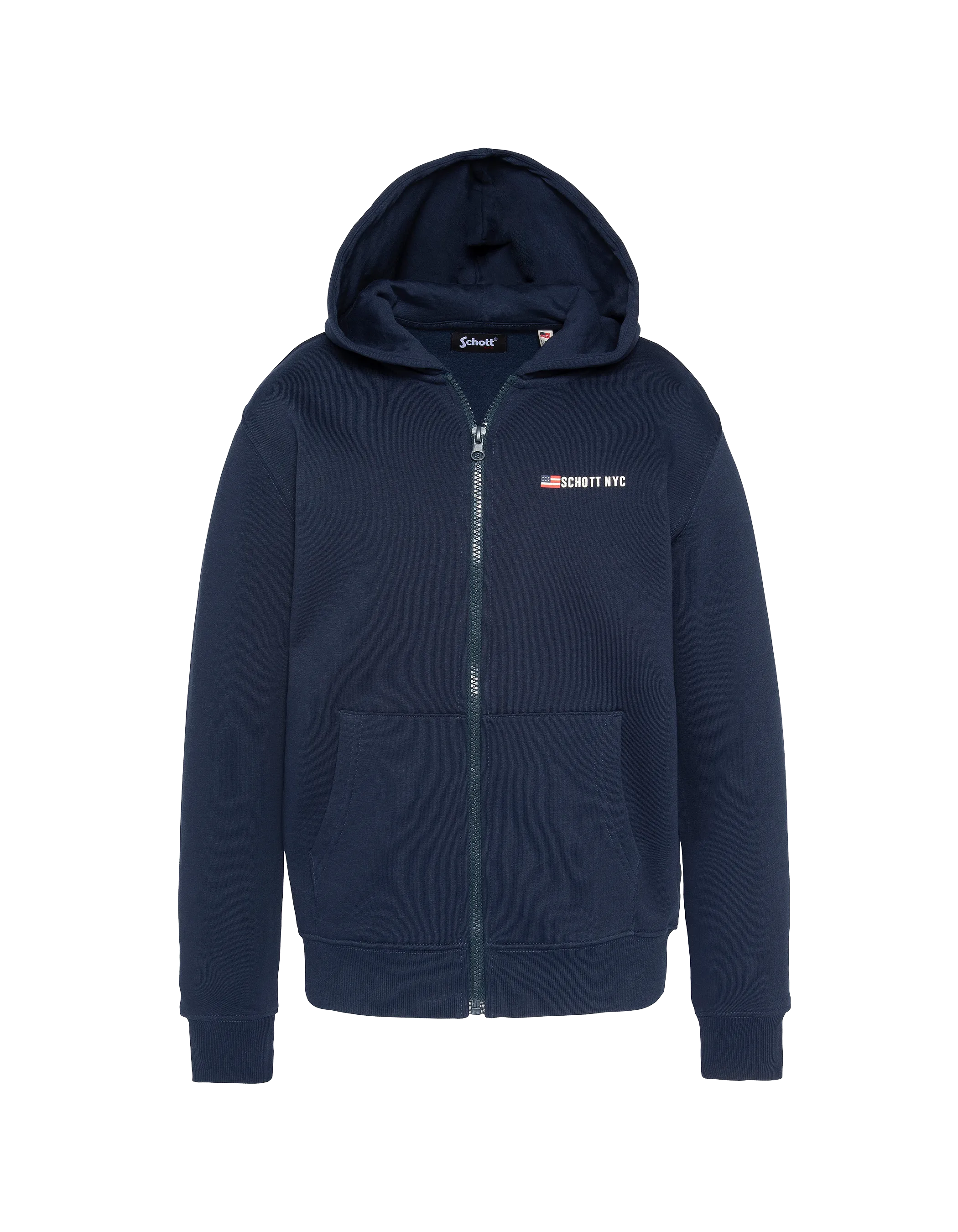 Children's navy zip hoodie-1