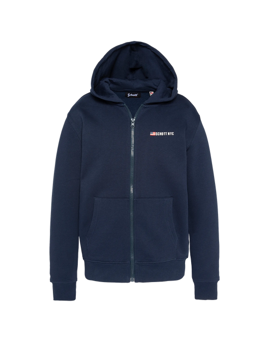 Sampalía con cremallera azul marino para niños con cremallera