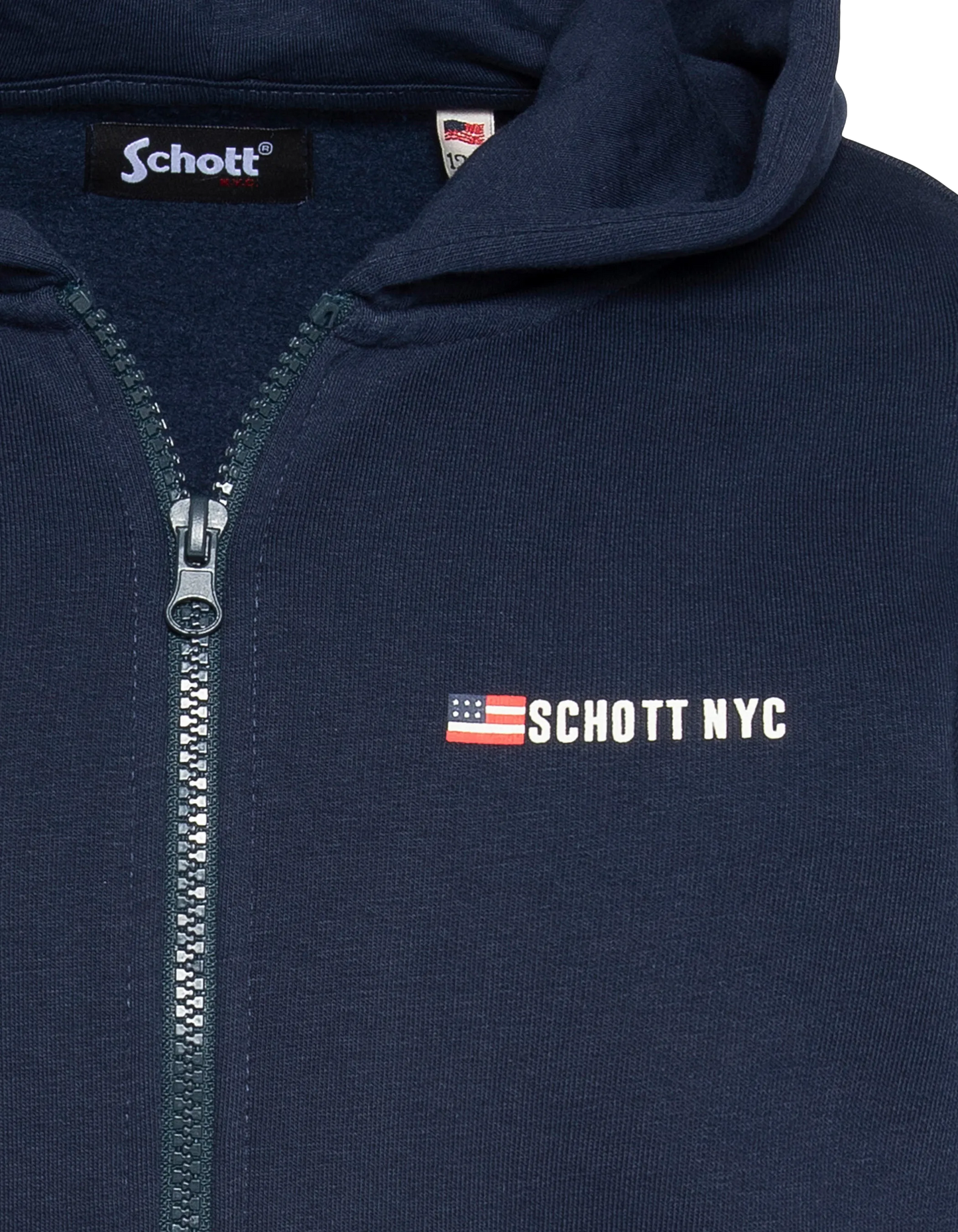 Children's navy zip hoodie