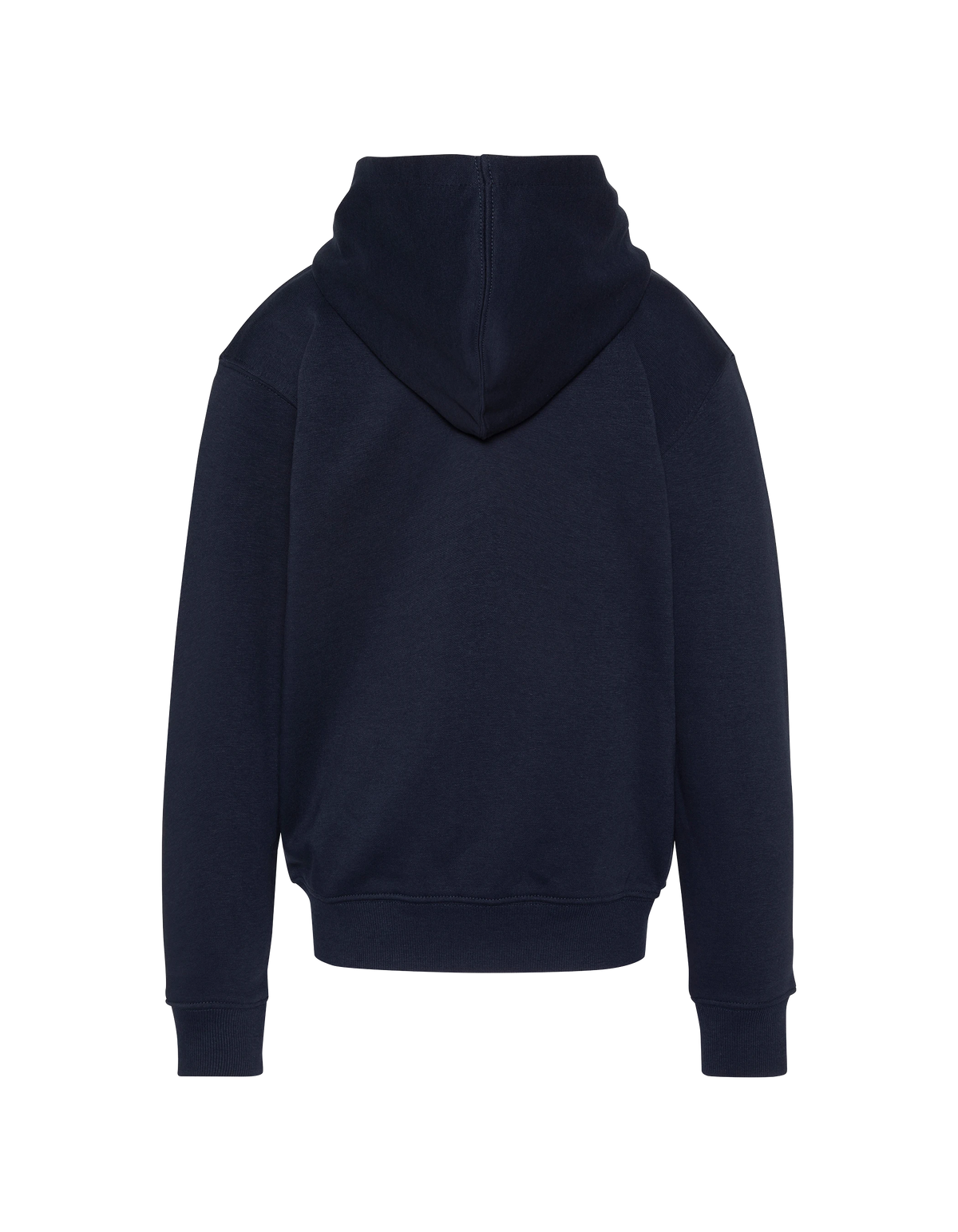 Felpa con cappuccio e zip blu navy da bambino-5