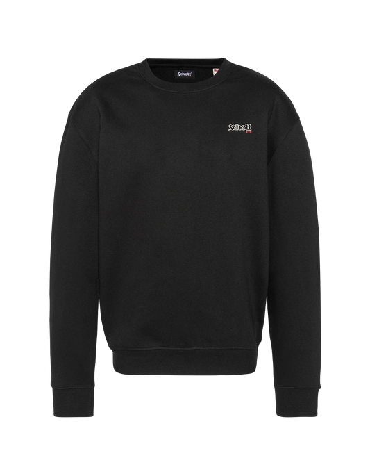 Schwarzes rund -Neck -Sweatshirt