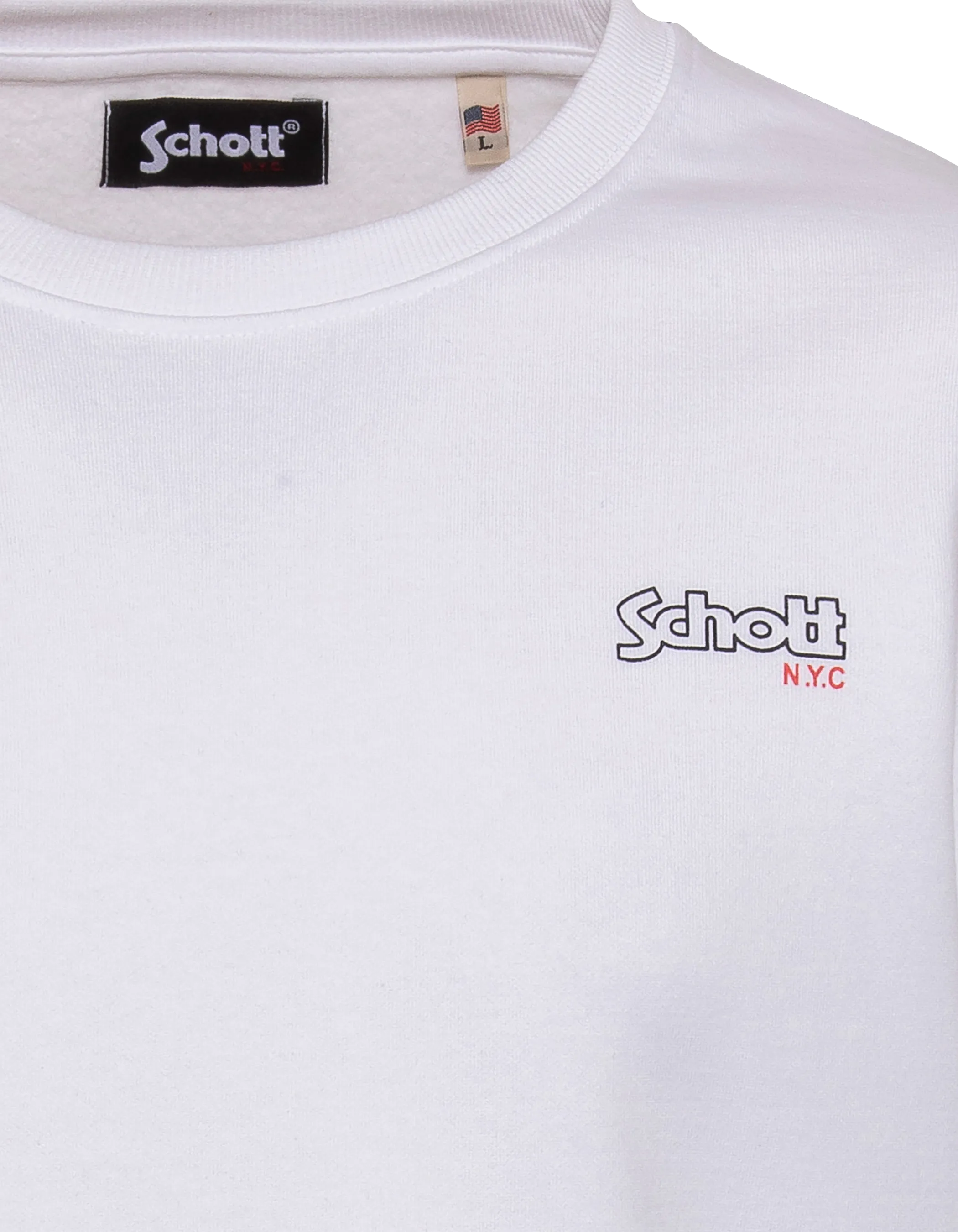 White sweatshirt with crewneck-3