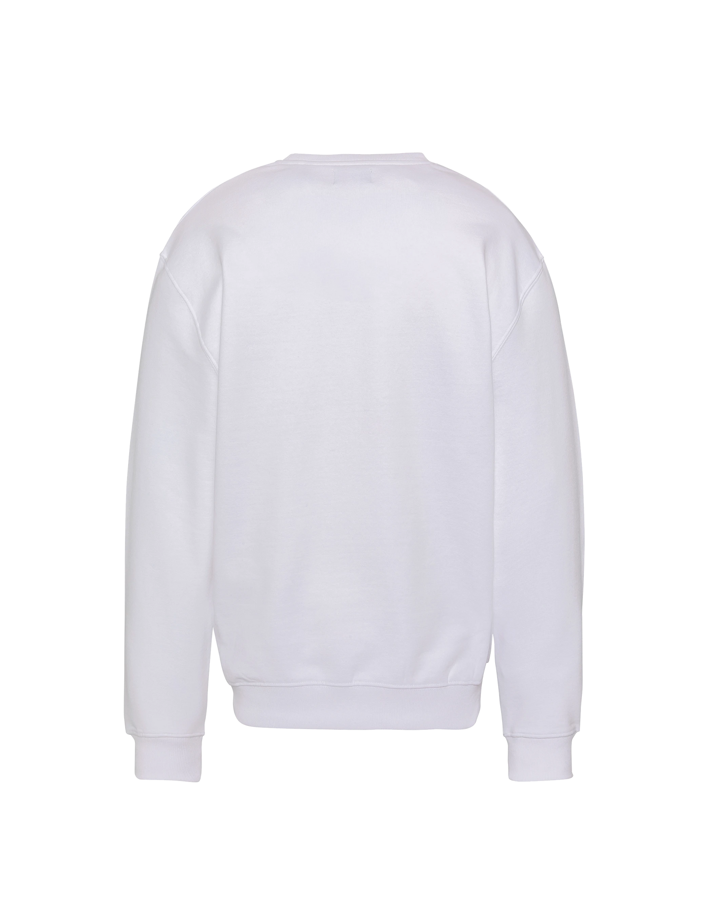 White sweatshirt with crewneck