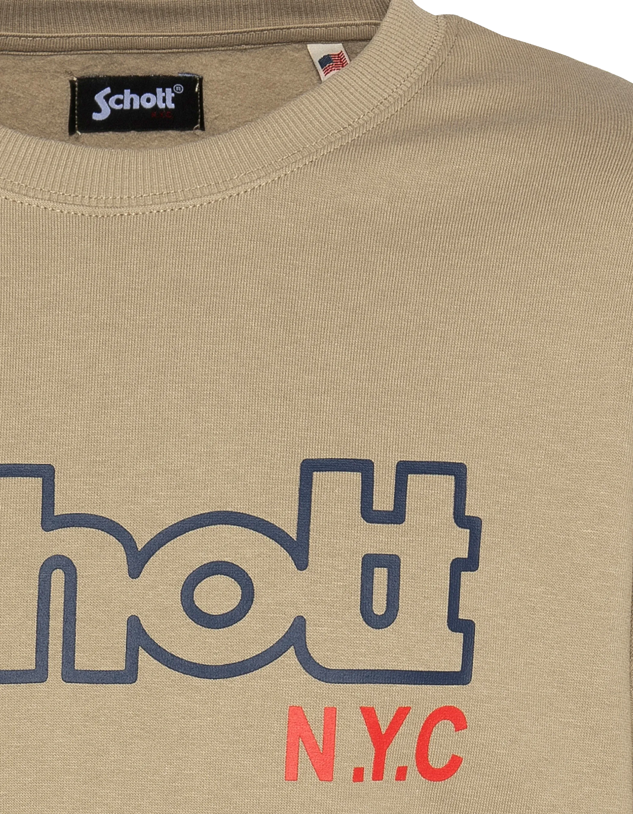 Felpa da mastice a collo tondo-3