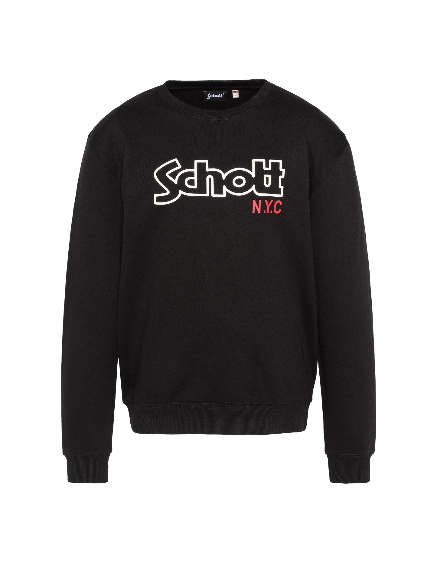 Sweatshirt noir col rond