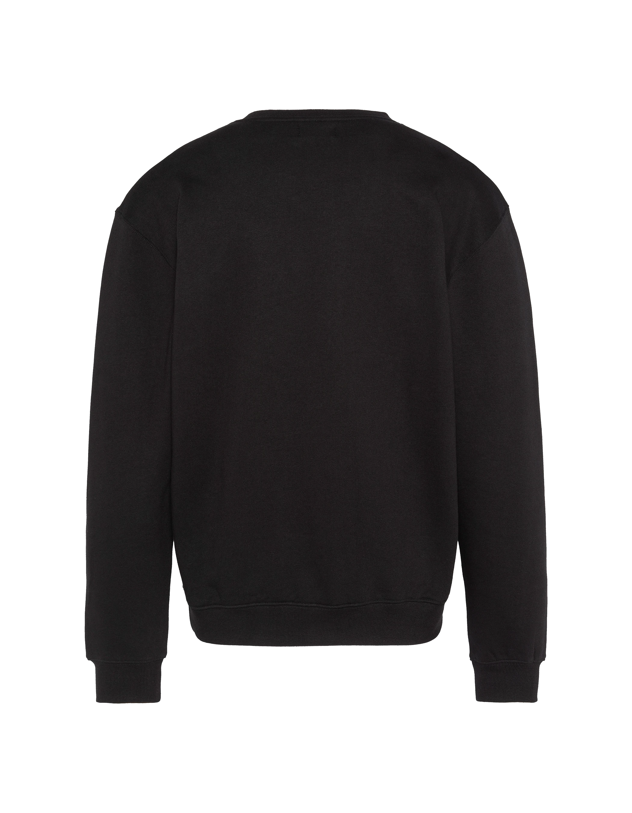 Sweatshirt noir col rond-2