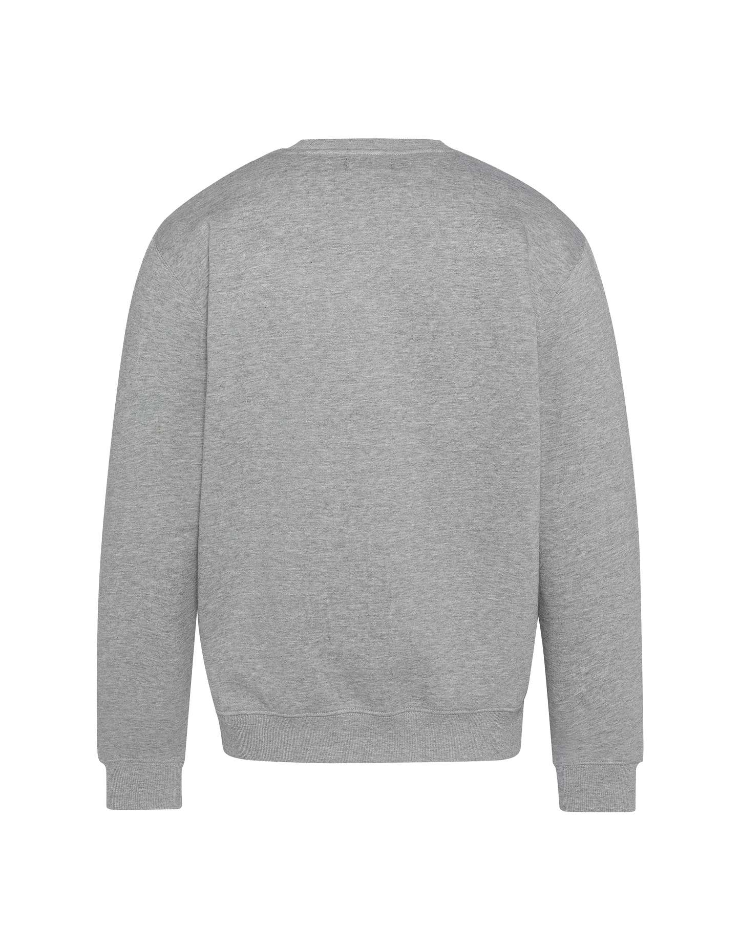 Sweatshirt gris chiné col rond