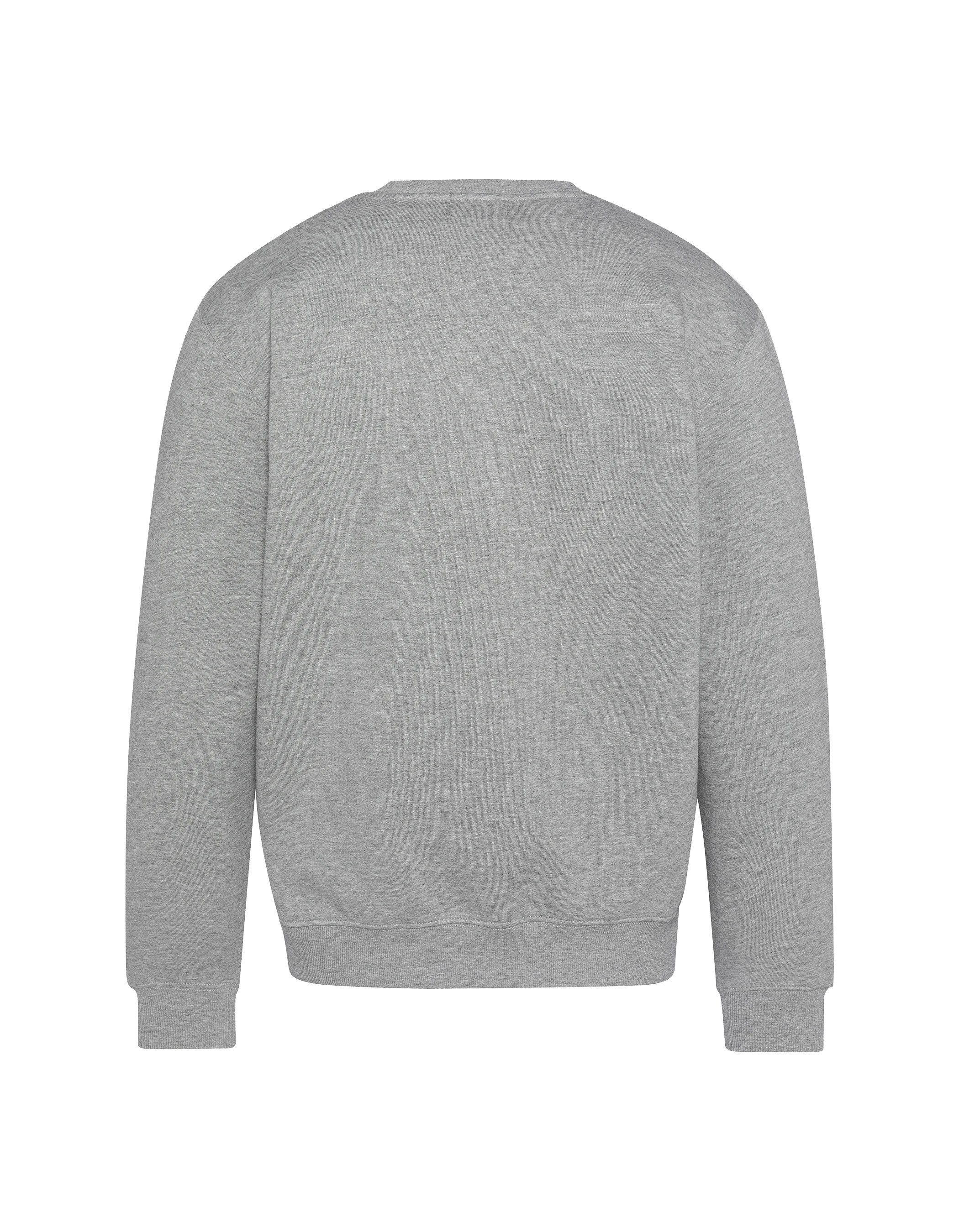 Sweatshirt gris chiné col rond-2