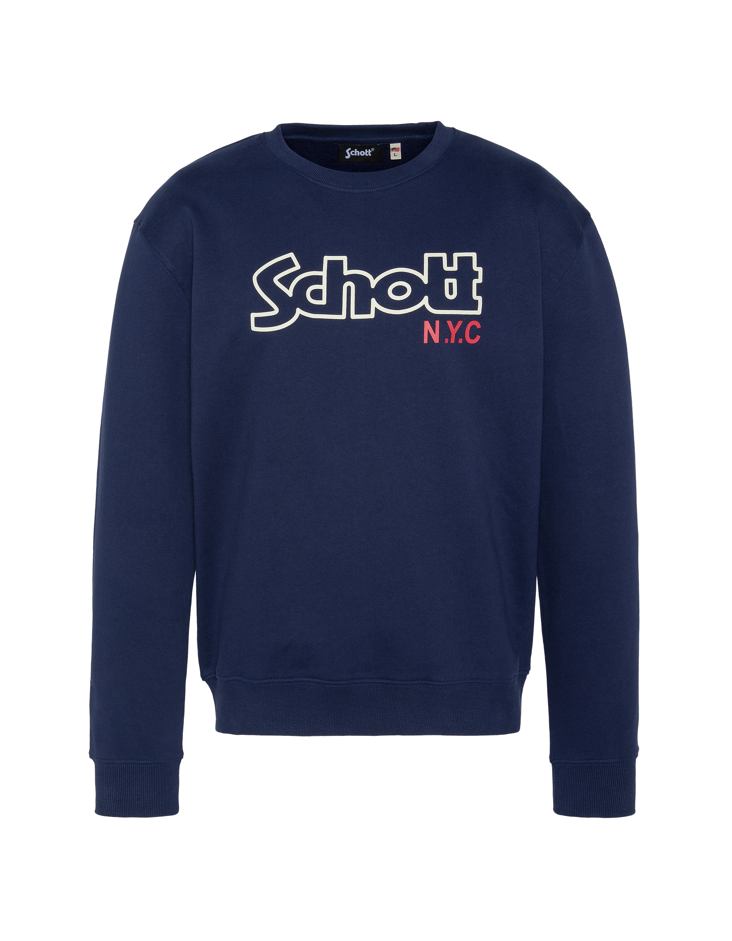 Sweatshirt bleu marine col rond