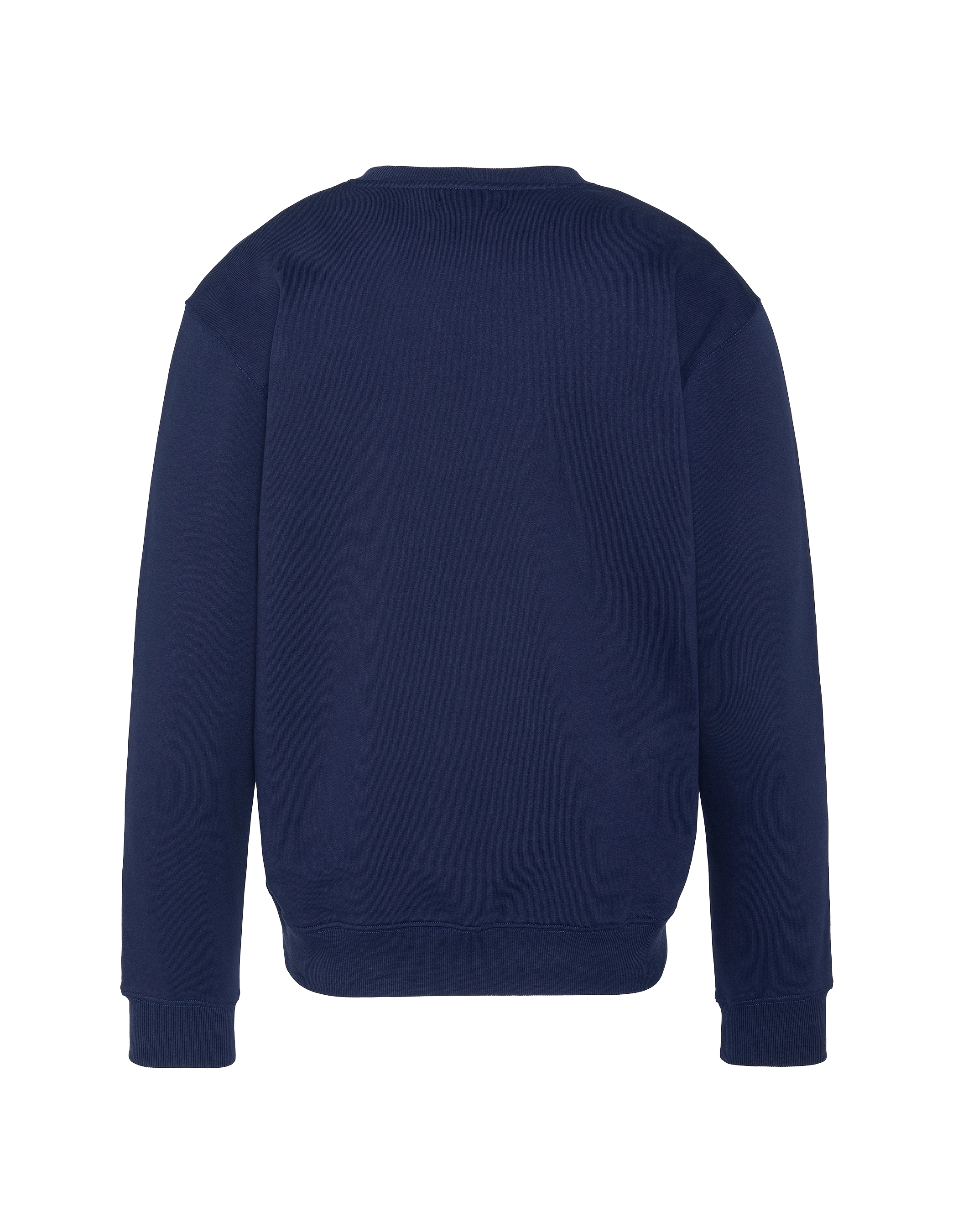 Sweatshirt bleu marine col rond-2