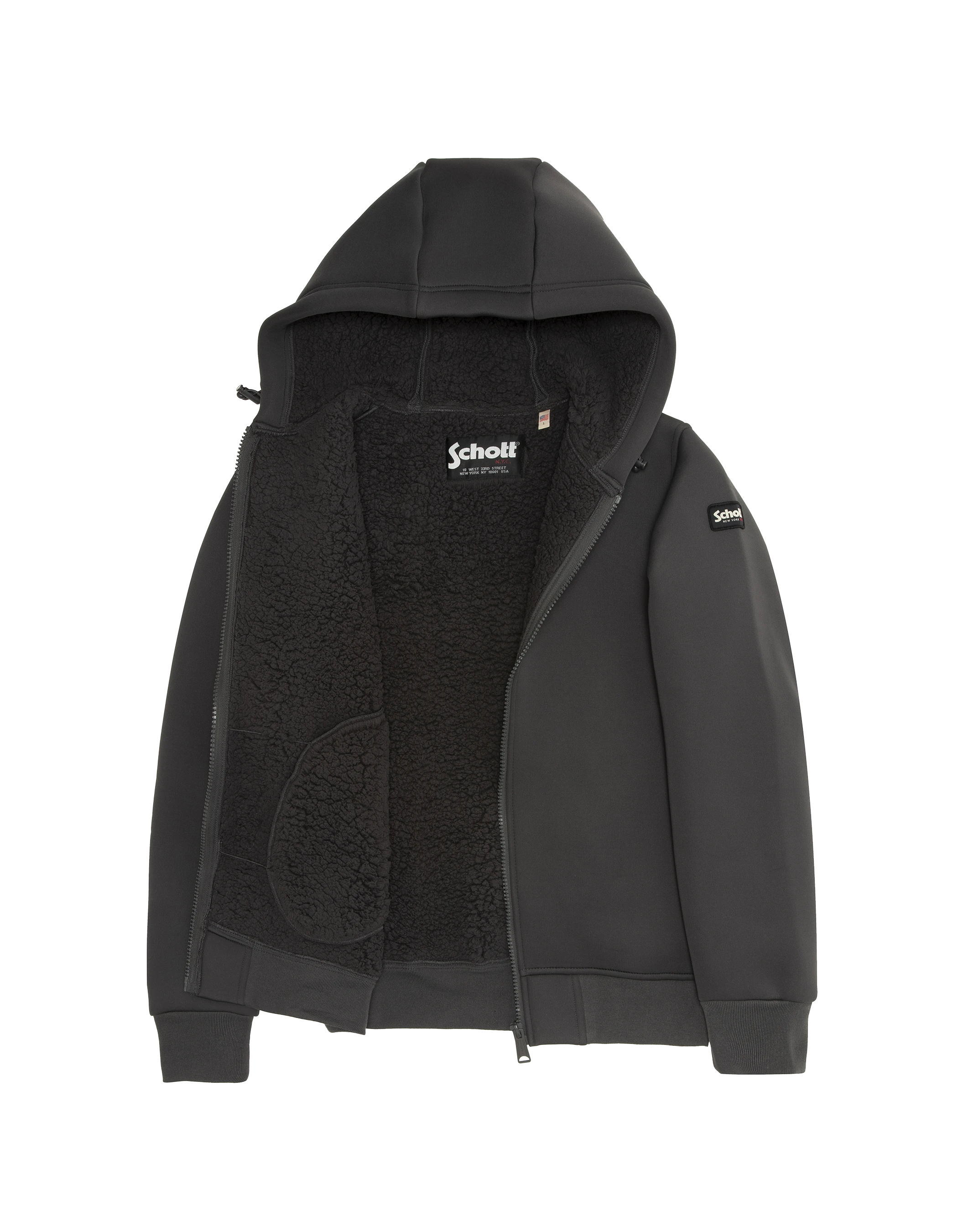 Chaleco de antracita técnico con capucha-3