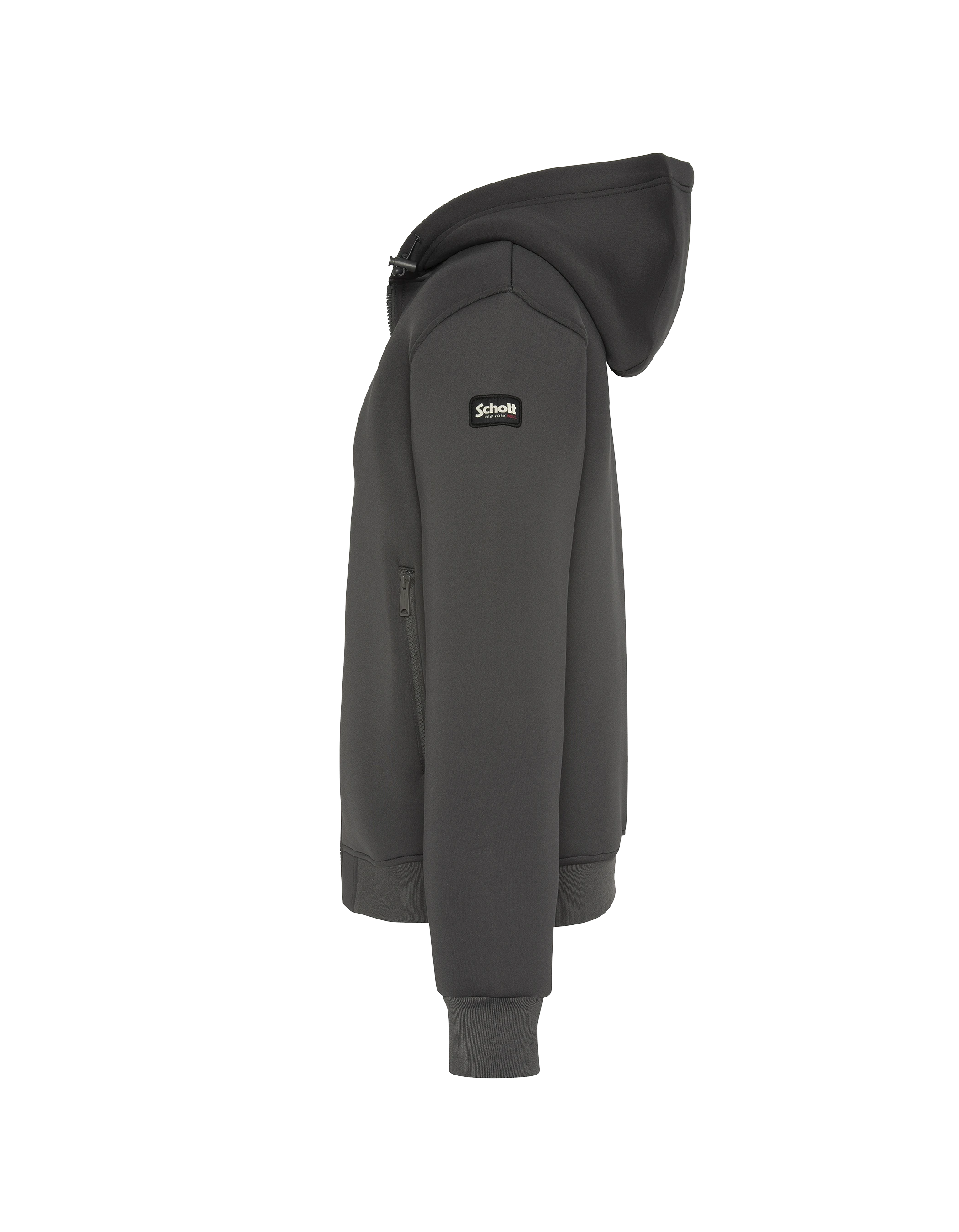 Chaleco de antracita técnico con capucha-4