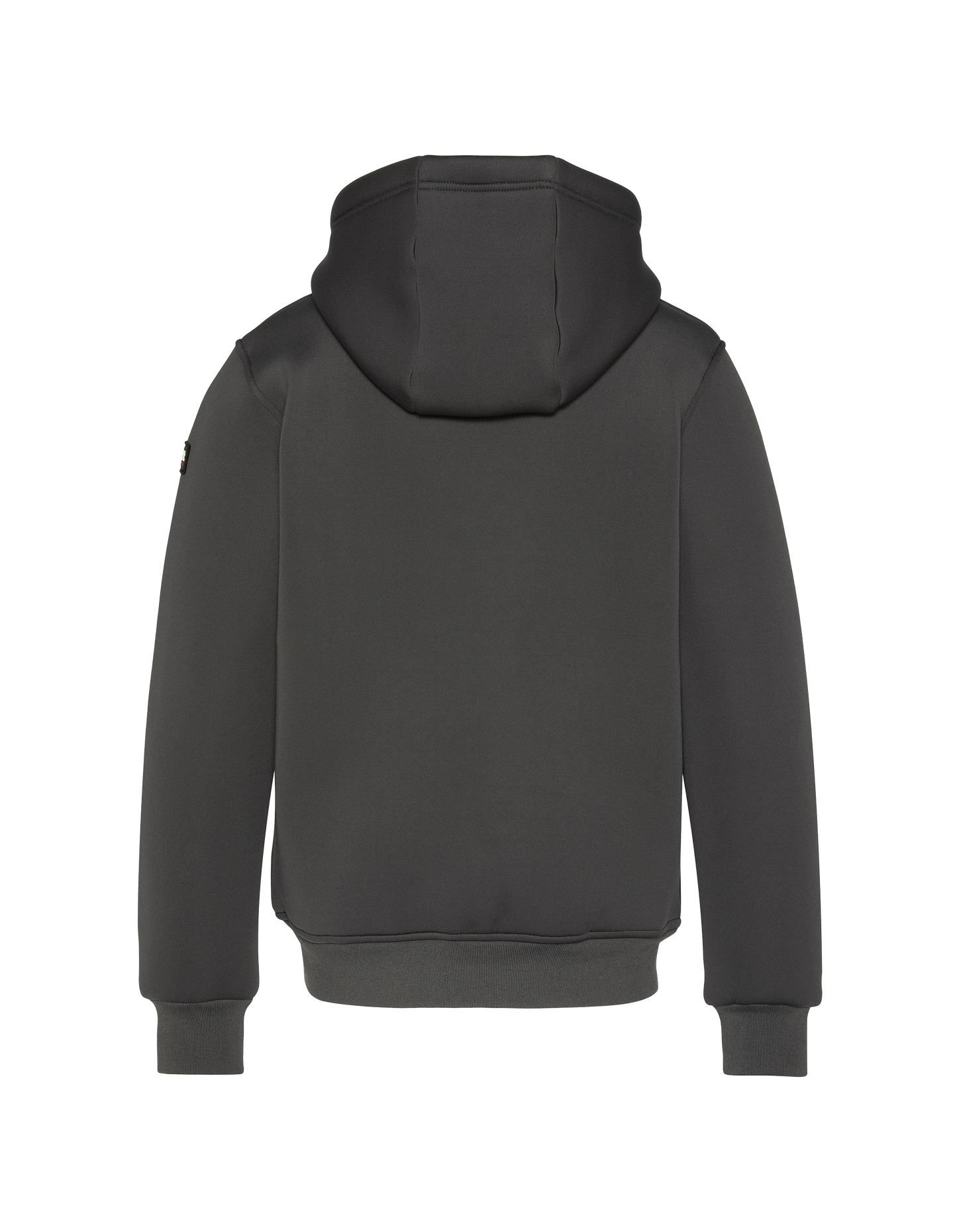 Chaleco de antracita técnico con capucha