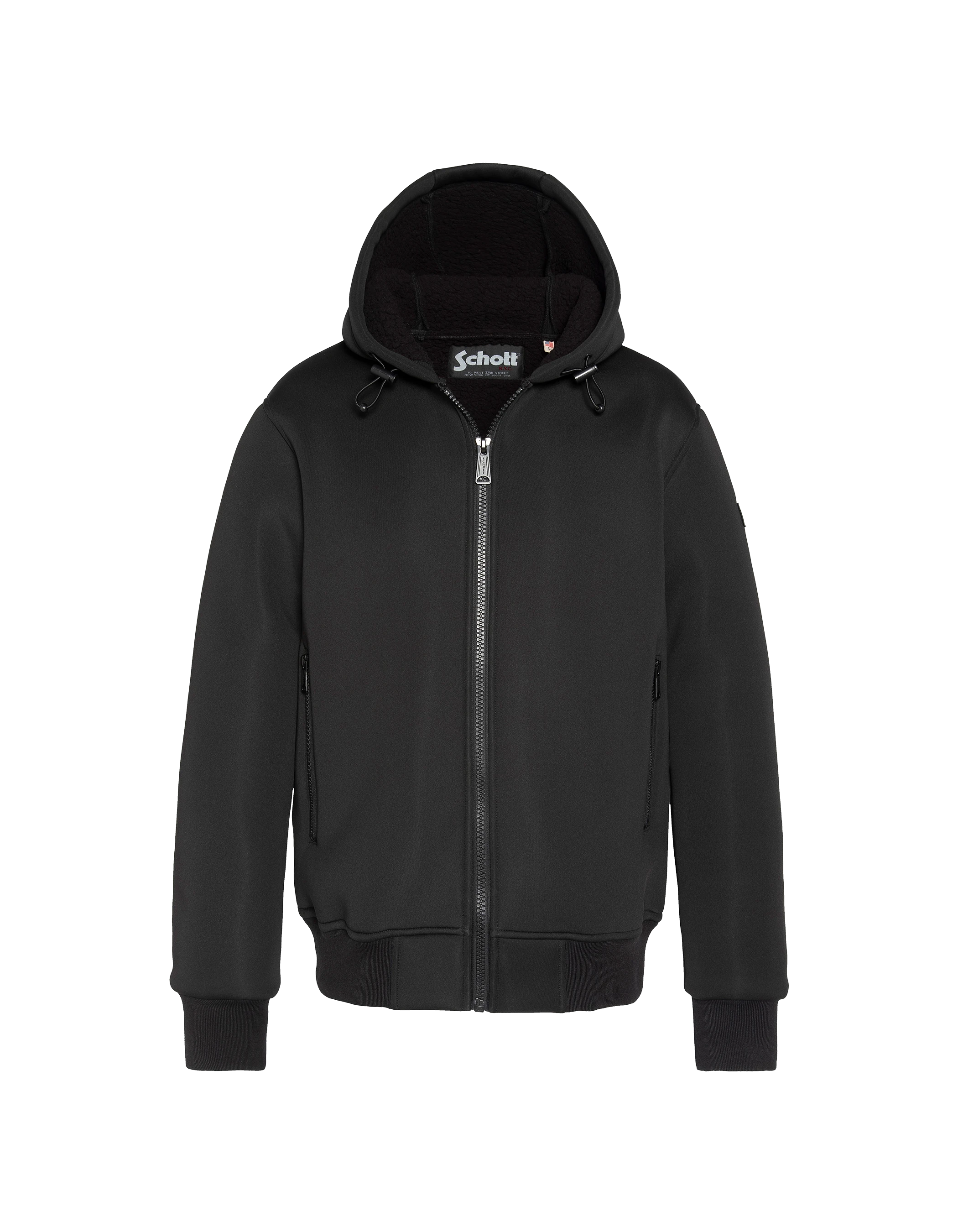 Chaleco negro técnico encapuchado-2