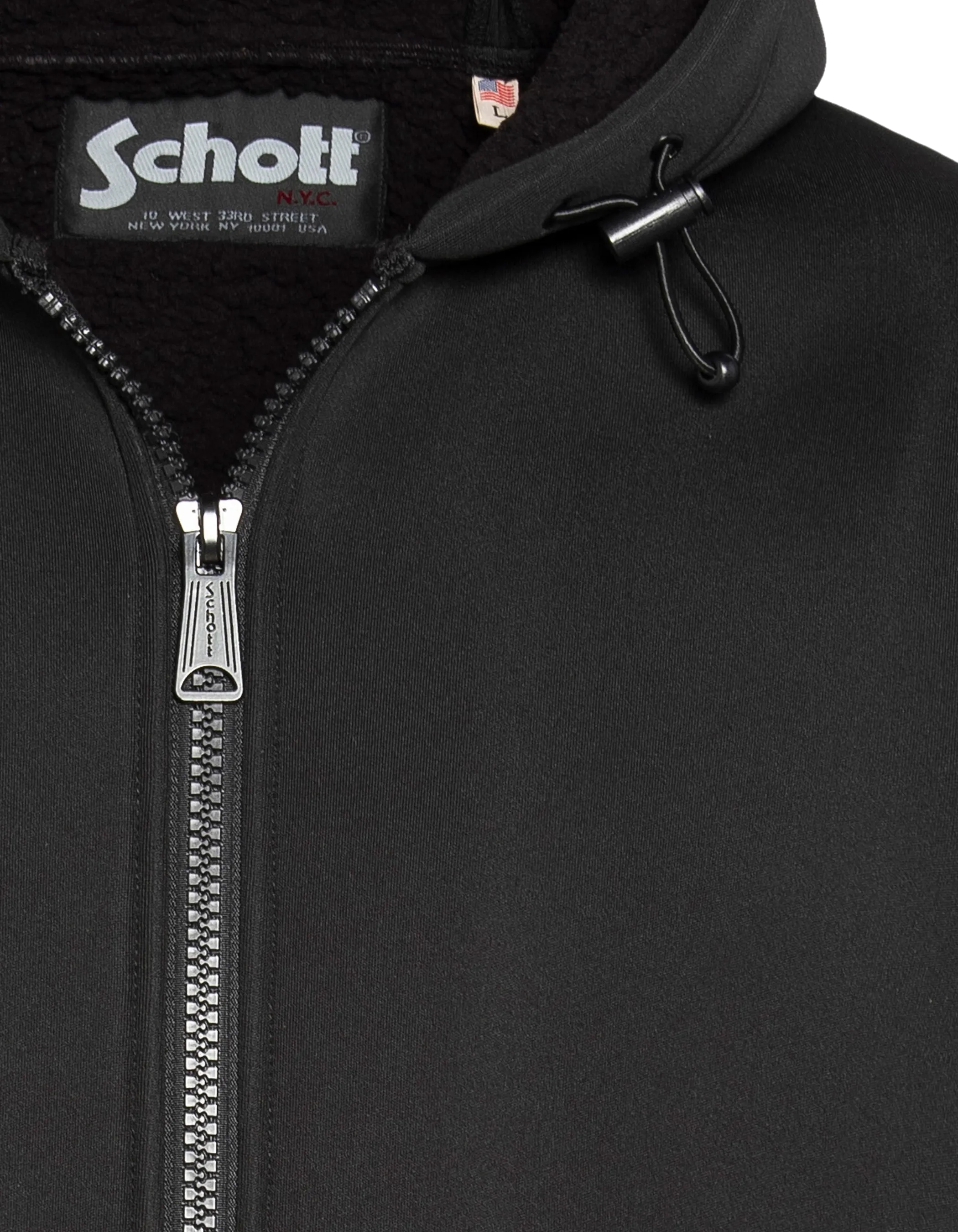 Chaleco negro técnico encapuchado-7