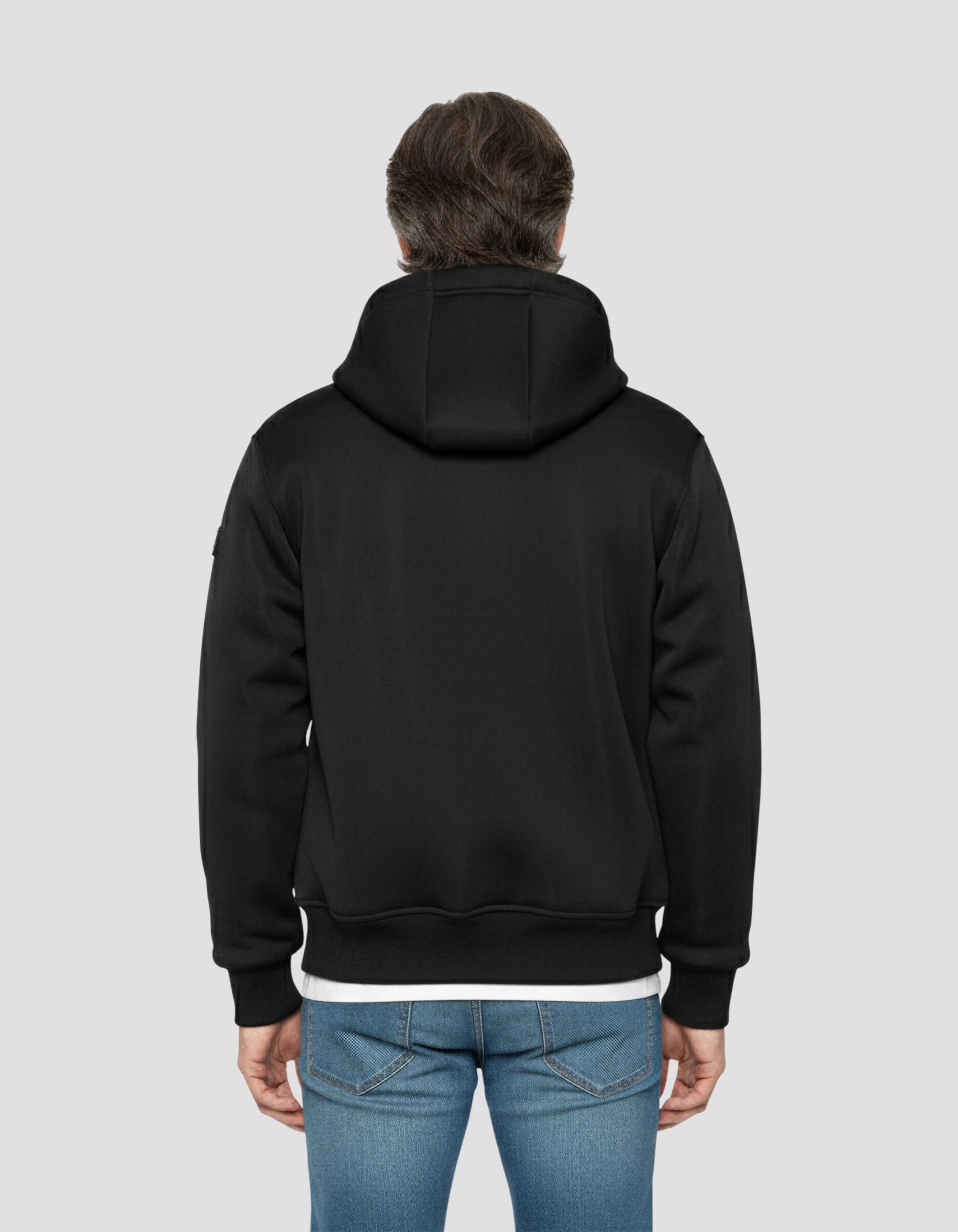 Chaleco negro técnico encapuchado-4