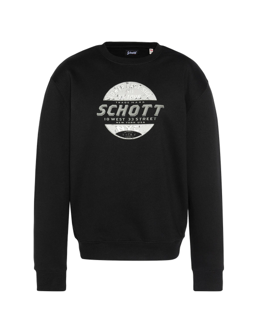 Black crewneck sweatshirt
