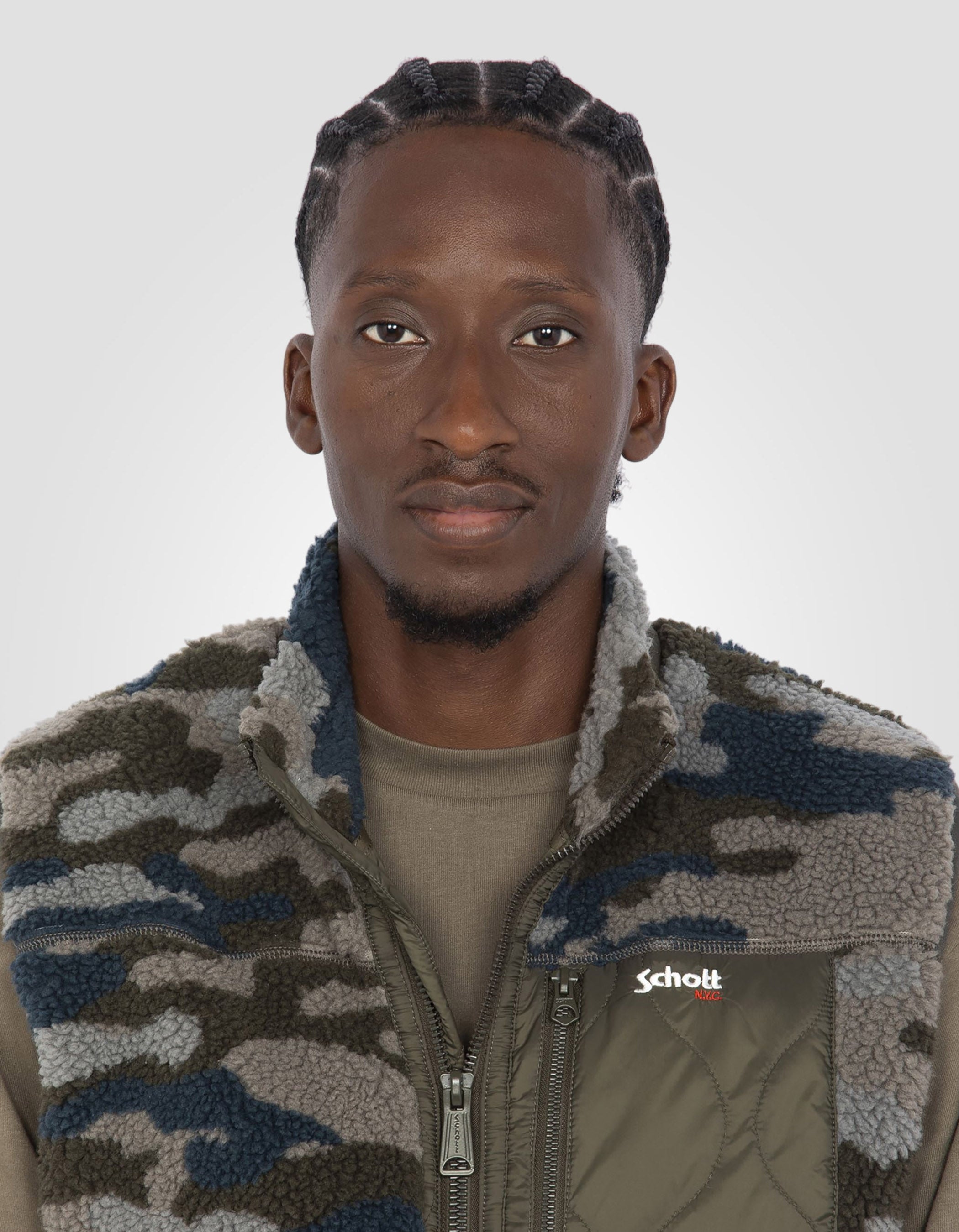 Giacca Sherpa Camo e Sherpa a manica-4