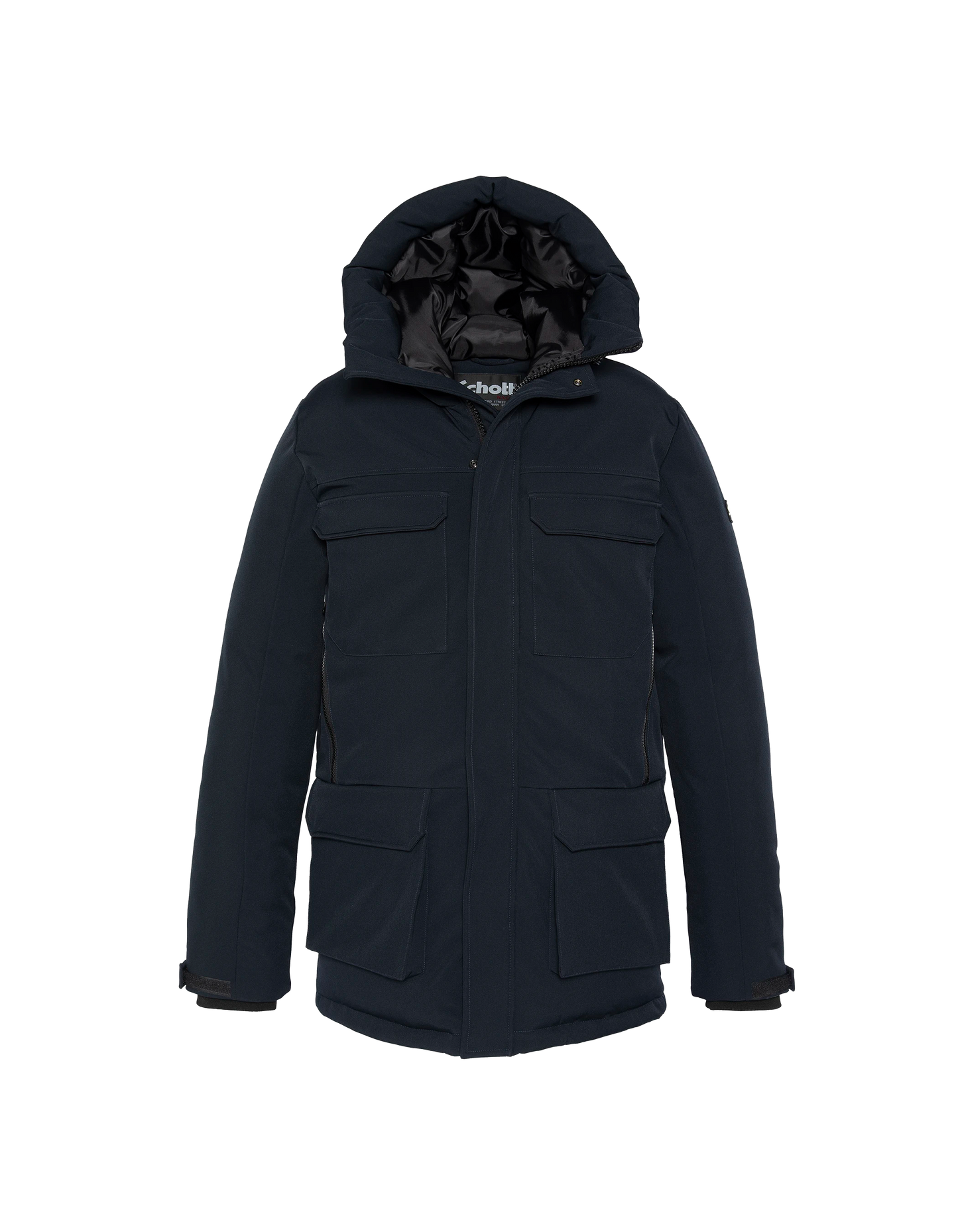 Marine Blue Parka mit Multipoche Hoodies