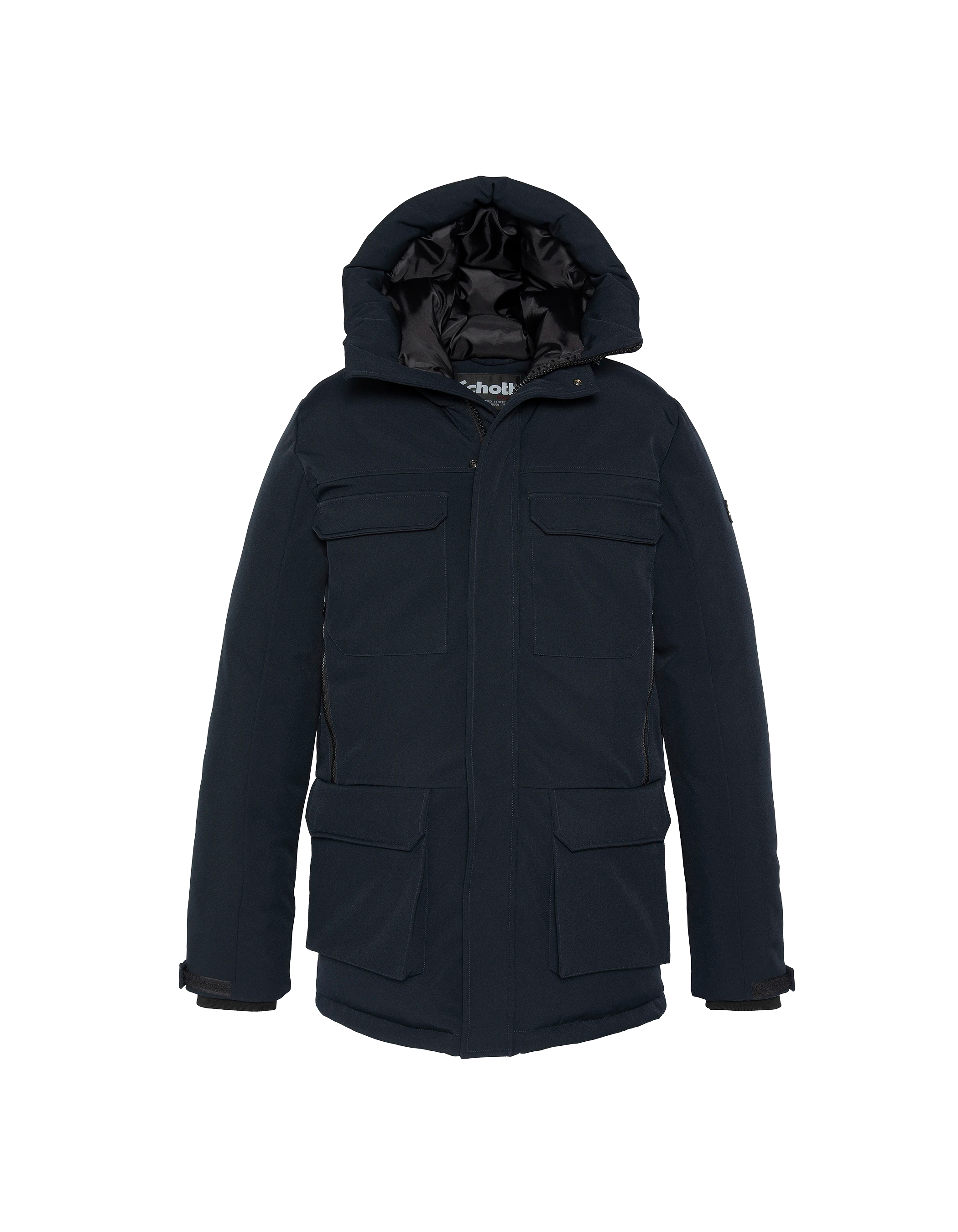 Marine Blue Parka mit Multipoche Hoodies-2