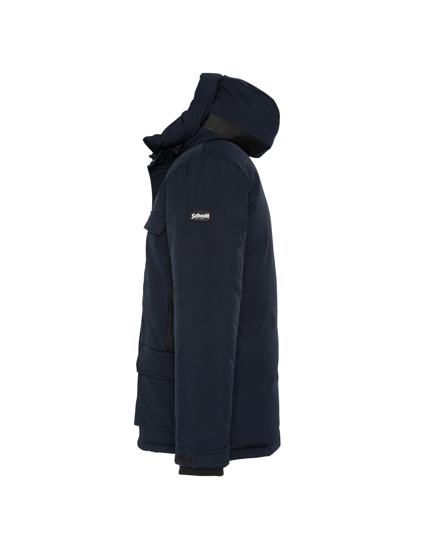 Marine Blue Parka mit Multipoche Hoodies