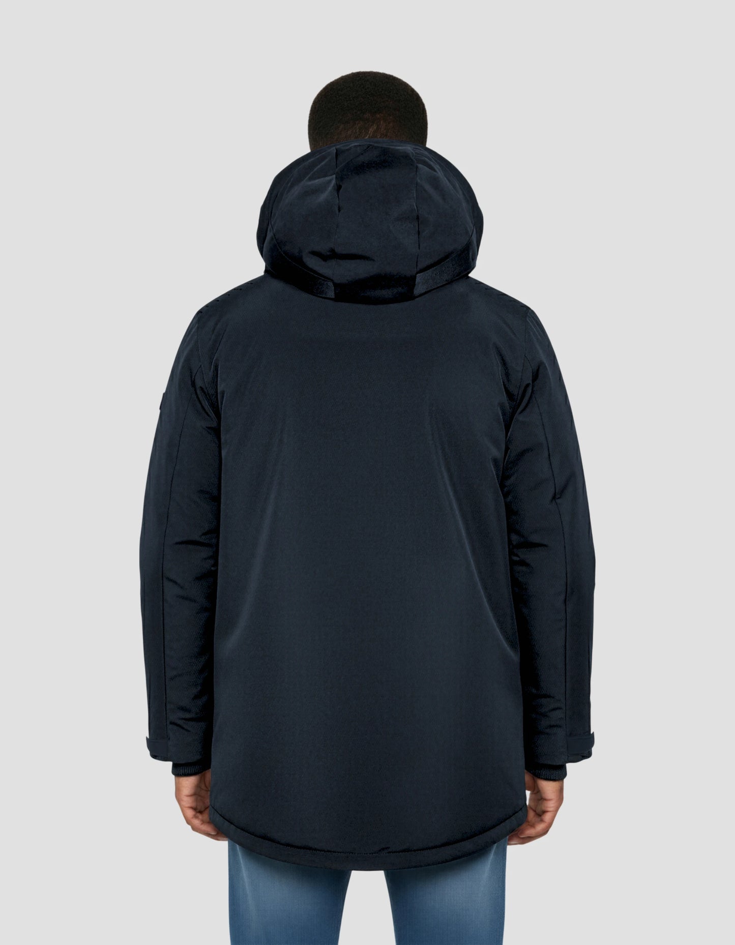 Marine Blue Parka mit Multipoche Hoodies