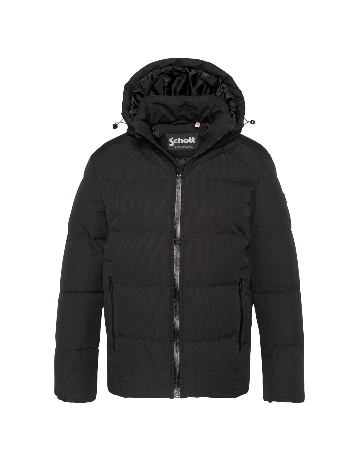 Blouson à capuche noir-1