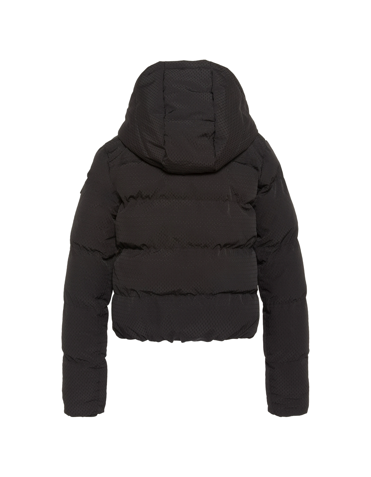 Doudoune à capuche noire enfant-2